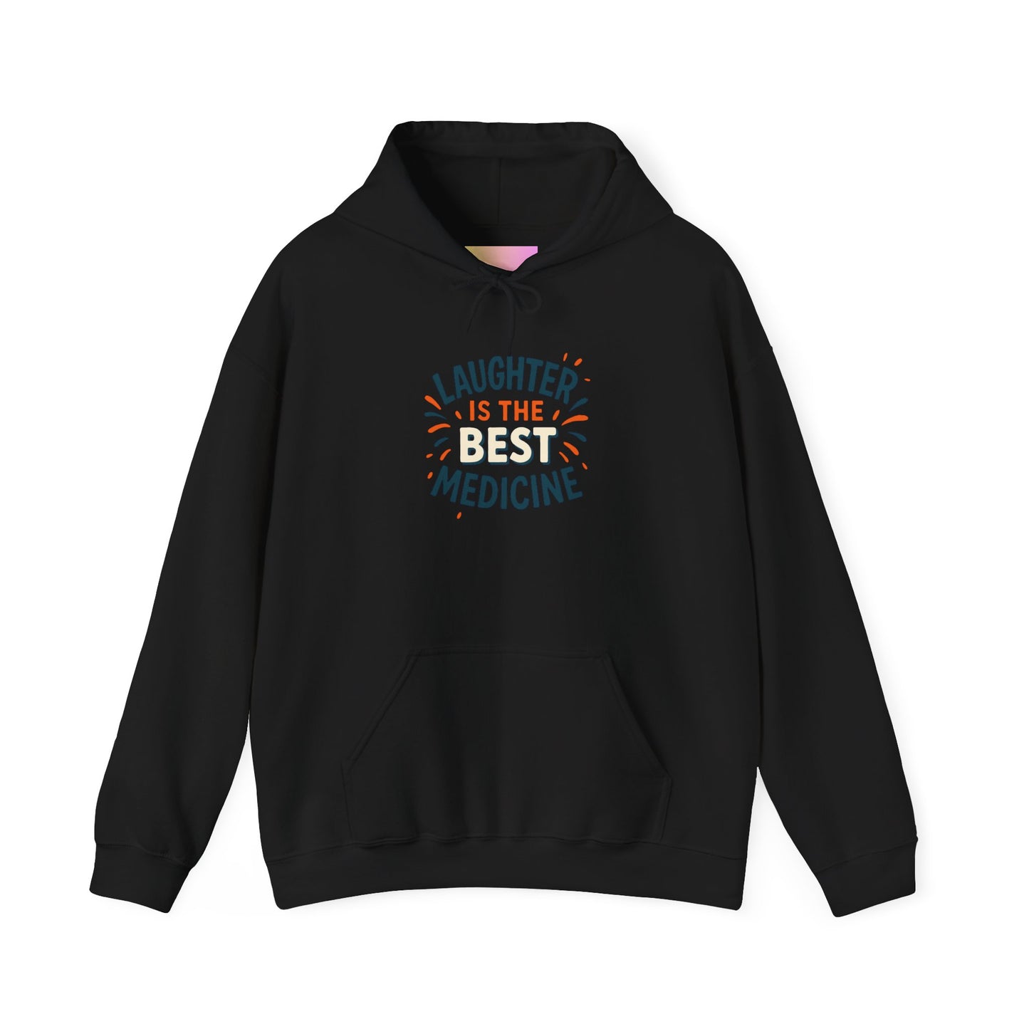 Laughter is the Best Medicine Hoodie, Unisex Sweatshirt, Funny Gift, Cozy Apparel, Inspirational Hoodie, Comfort Wear