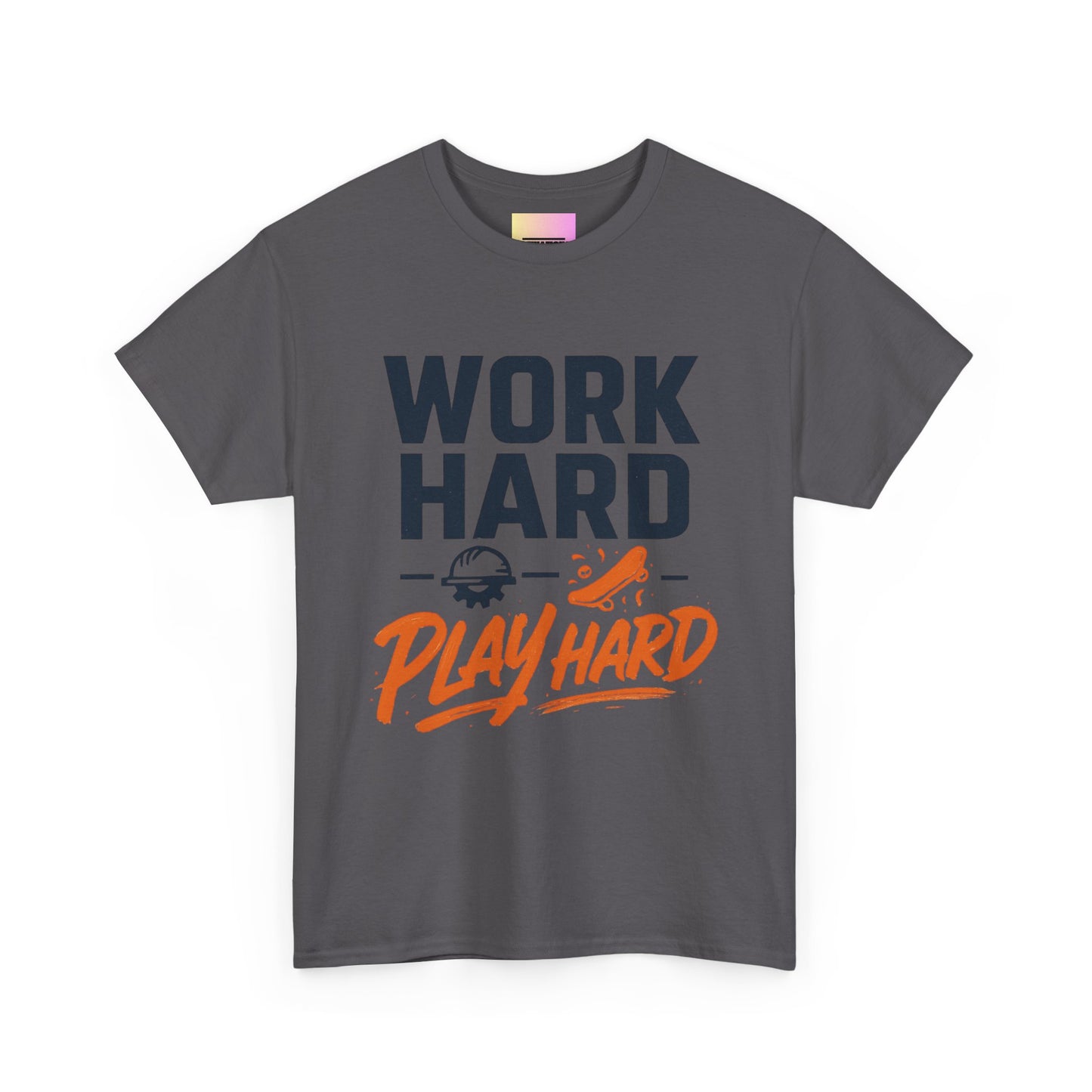 Work Hard Play Hard T-Shirt — Motivational Graphic Tee for Sports & Everyday Wear