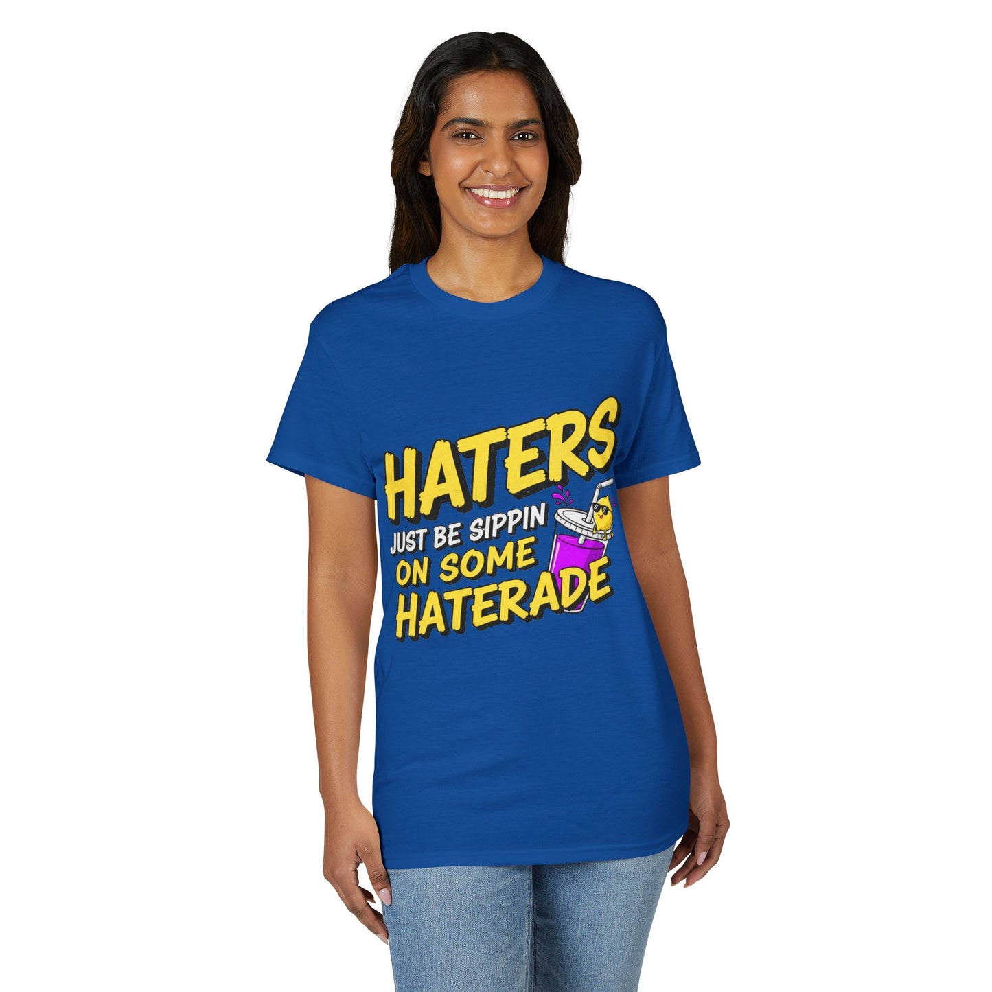 Haters Gonna Hate Tee — Retro Neon Soda Can Graphic T-Shirt