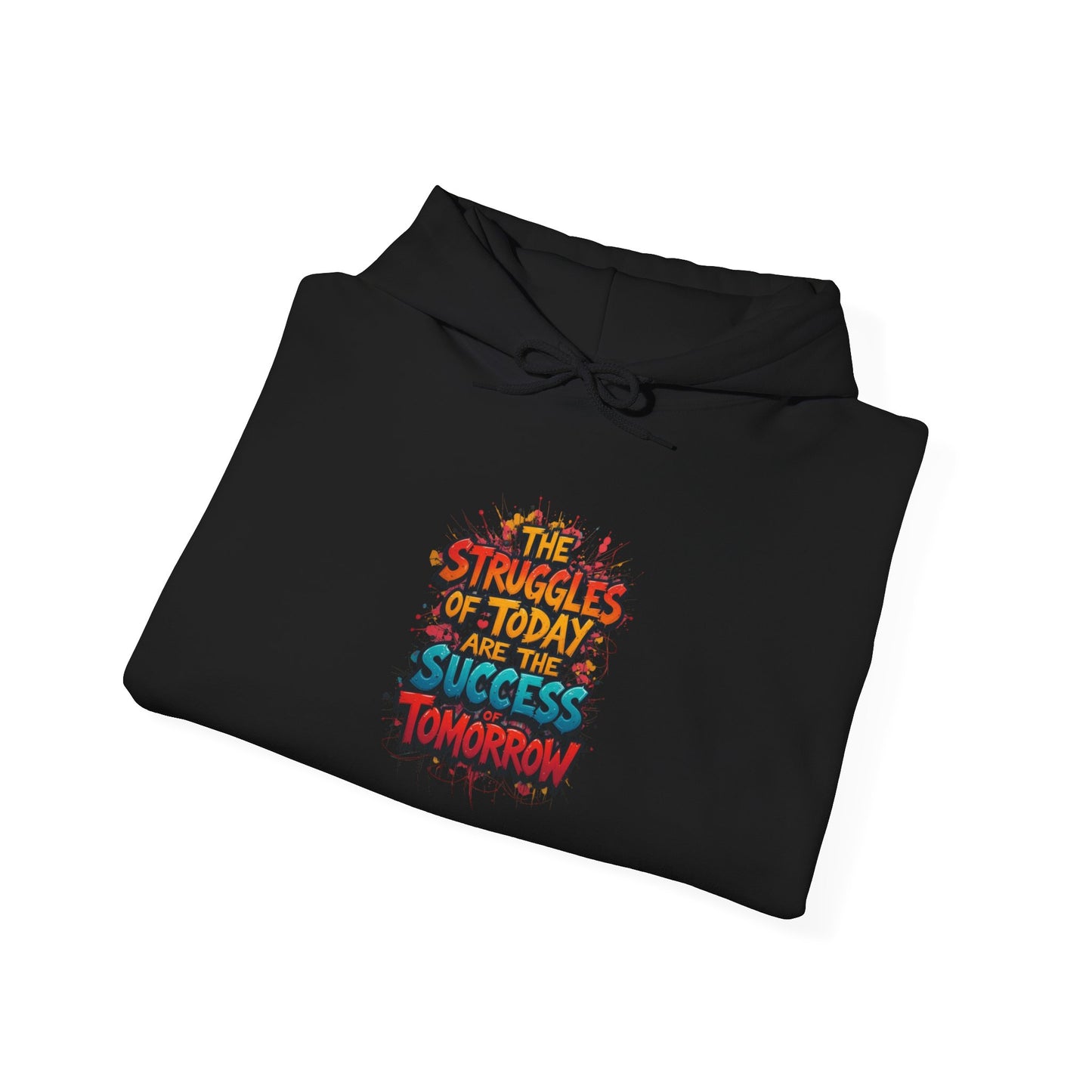 Hoodie — "The Struggles of Today Are the Success of Tomorrow" Motivational Graphic Hoodie