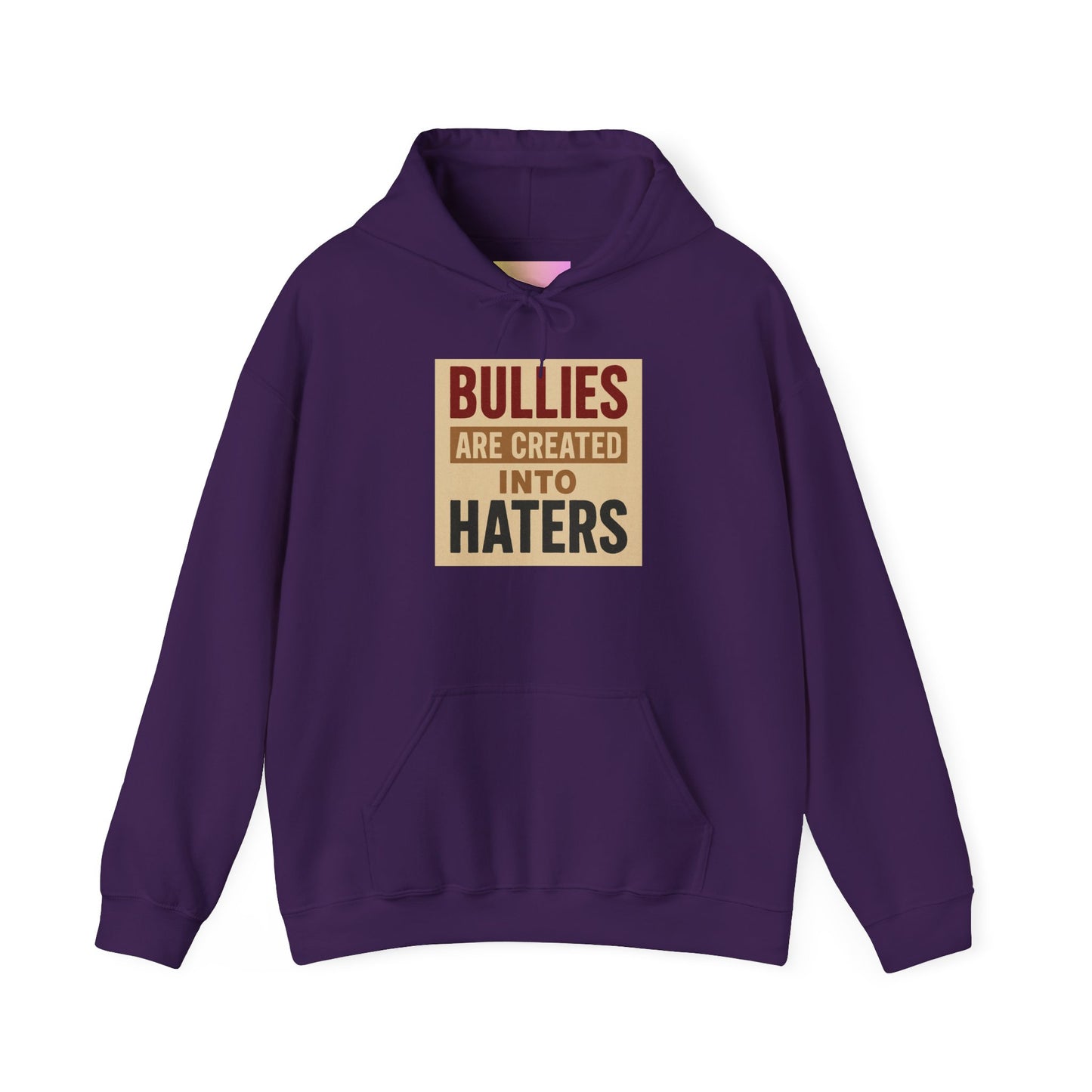 Inspirational Hooded Sweatshirt - "Bullies are Created into Haters" - Unisex, Gift for Teens, Awareness Apparel, Cozy Streetwear, [...]