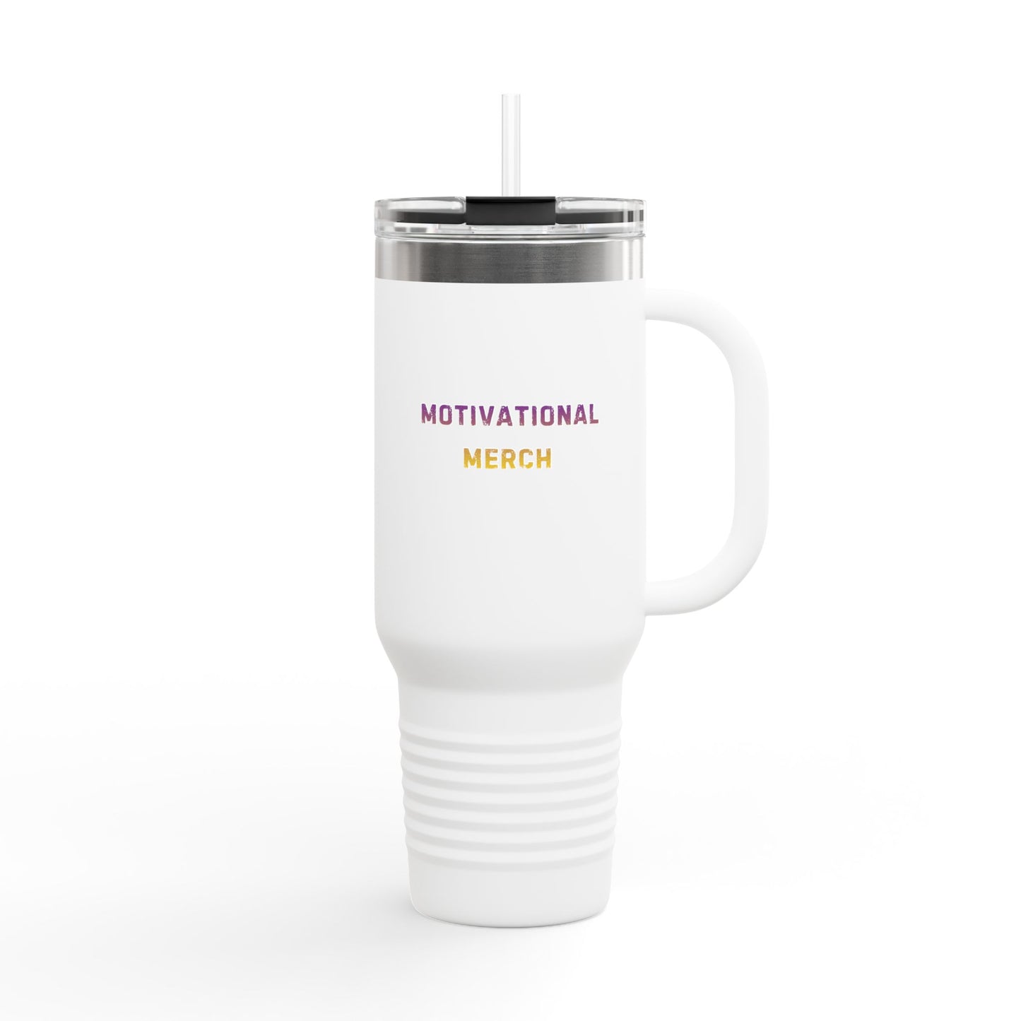 Motivational Merch 40oz Insulated Travel Mug — Large Stainless Steel Tumbler