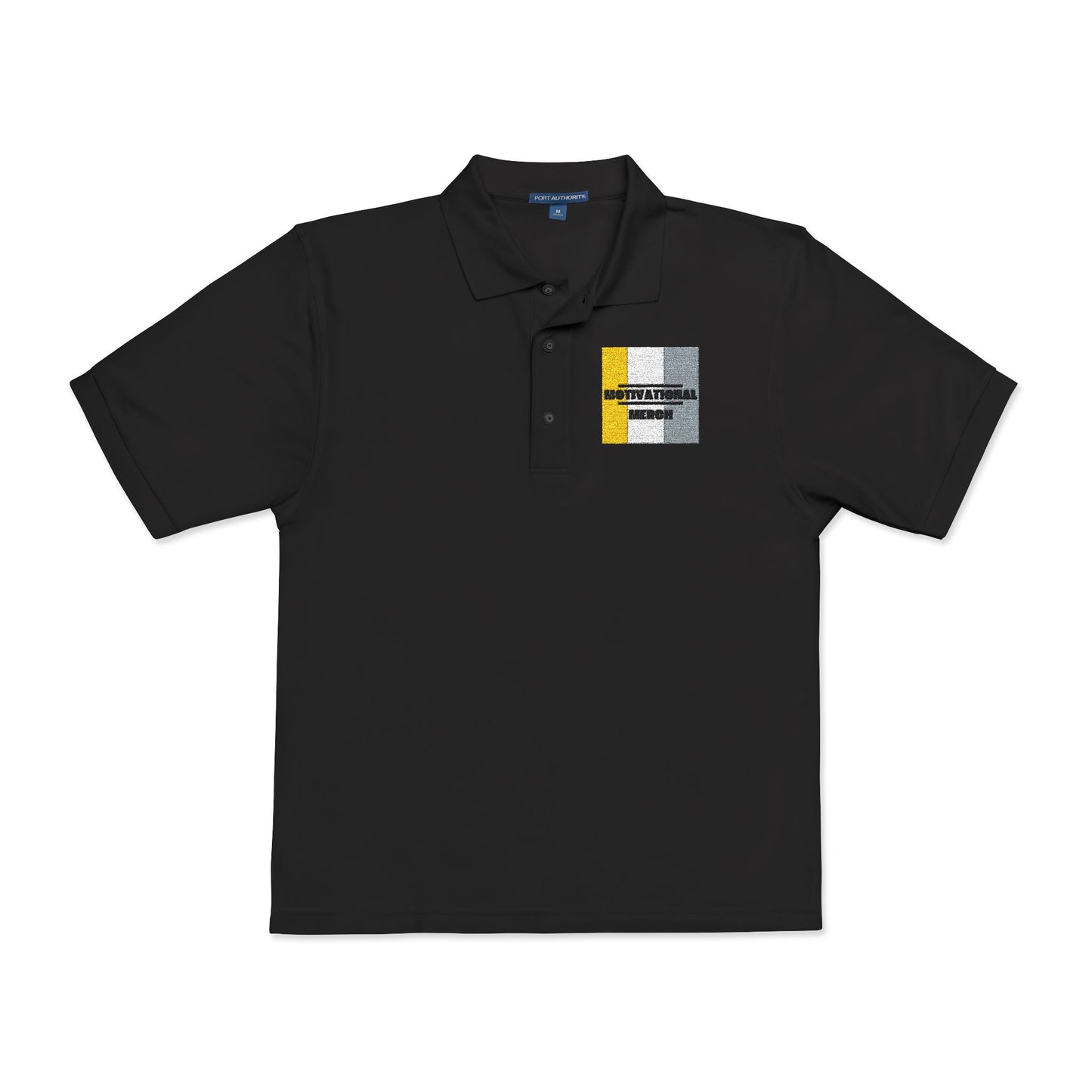 Embroidered Distressed Pride Flag Polo