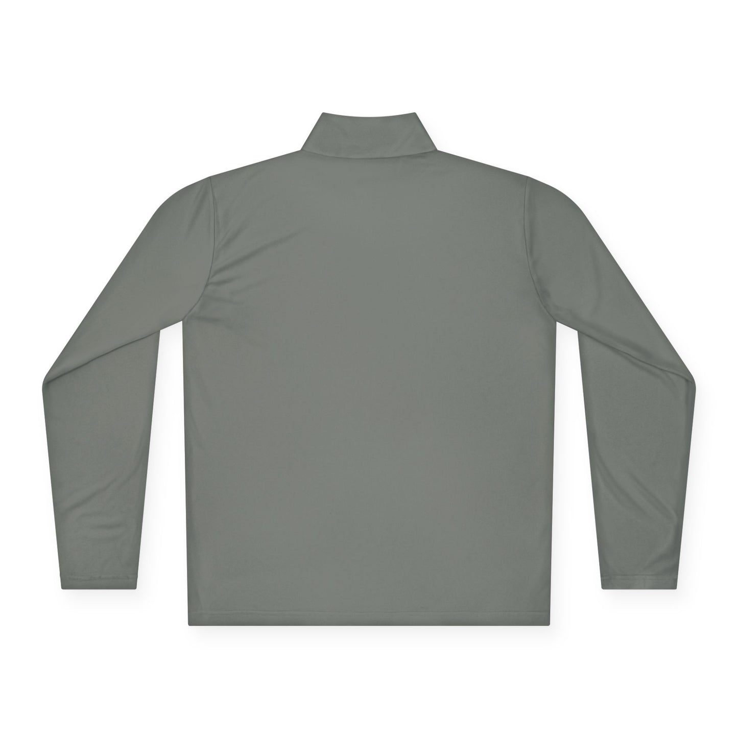 Quarter-Zip Pullover — Pastel Gradient 'Be Here Now' Chest Print