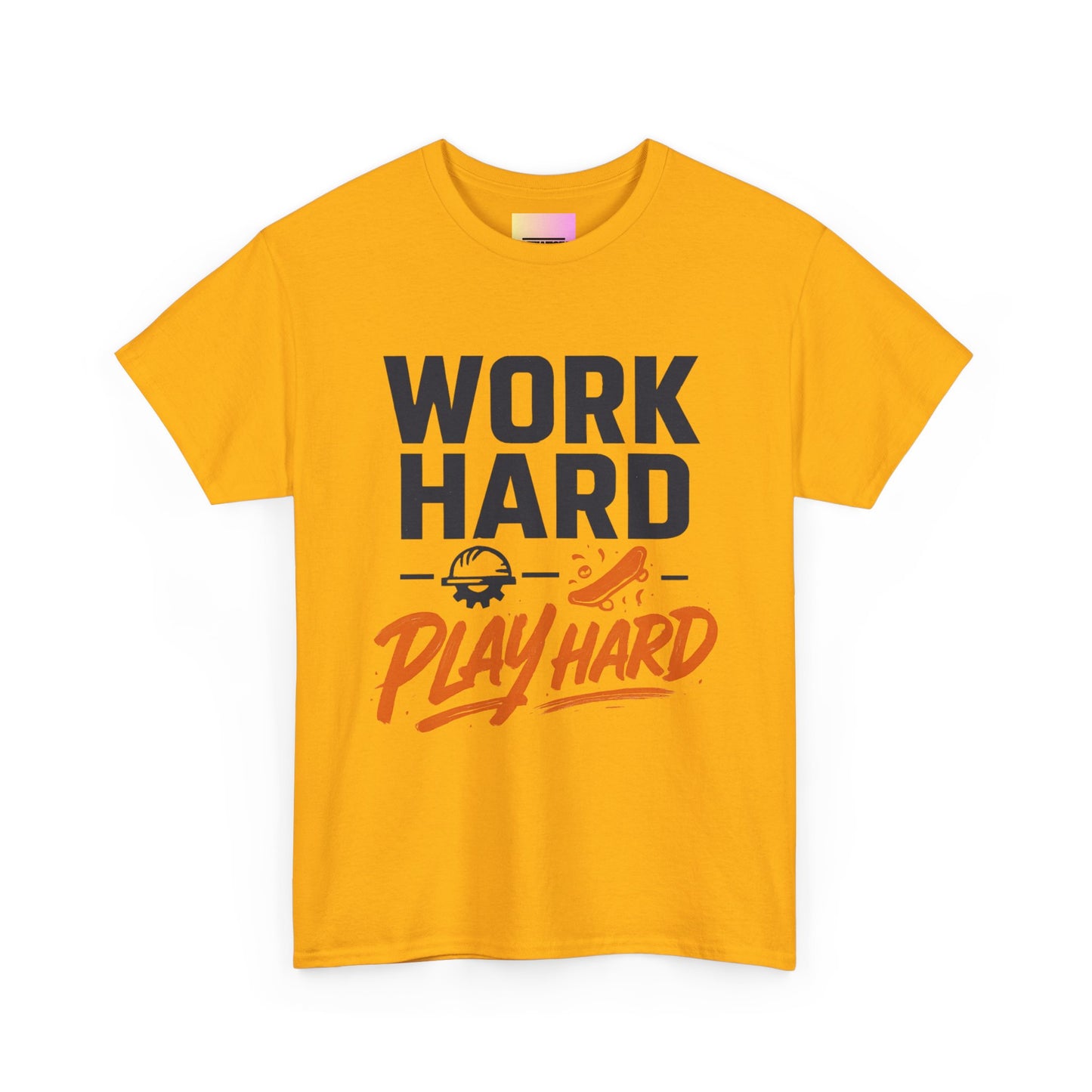 Work Hard Play Hard T-Shirt — Motivational Graphic Tee for Sports & Everyday Wear