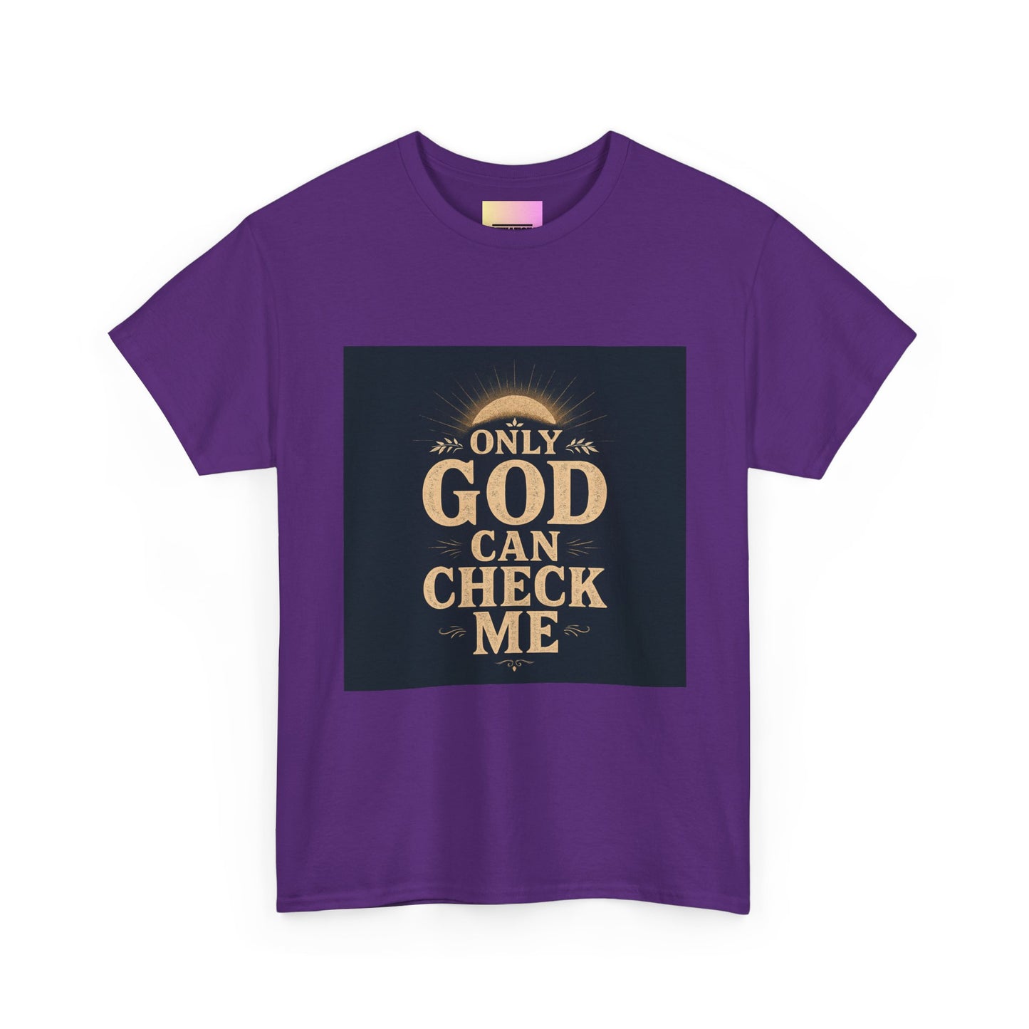 Only God Can Check Me Unisex Heavy Cotton Tee