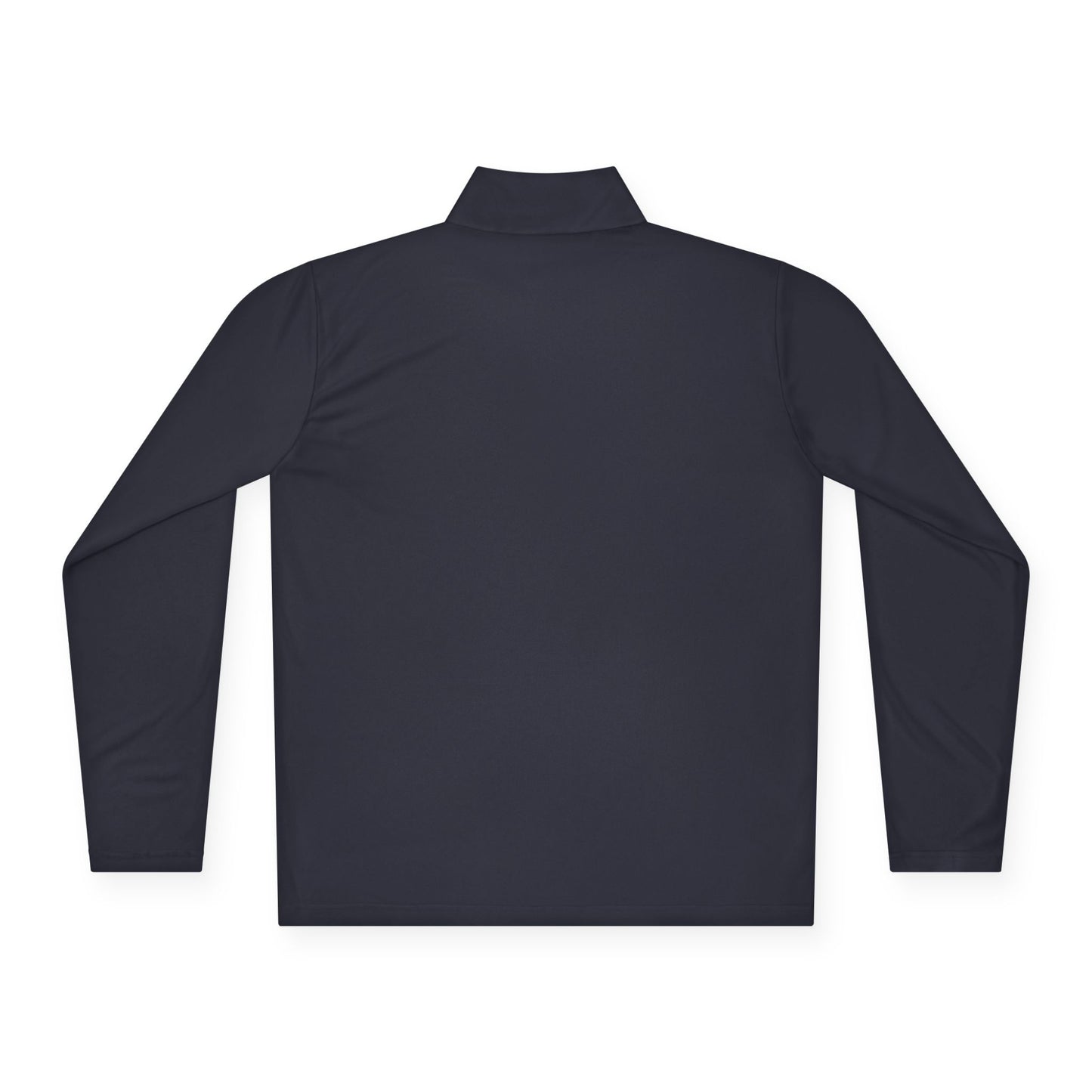 Quarter-Zip Pullover — Pastel Gradient 'Be Here Now' Chest Print