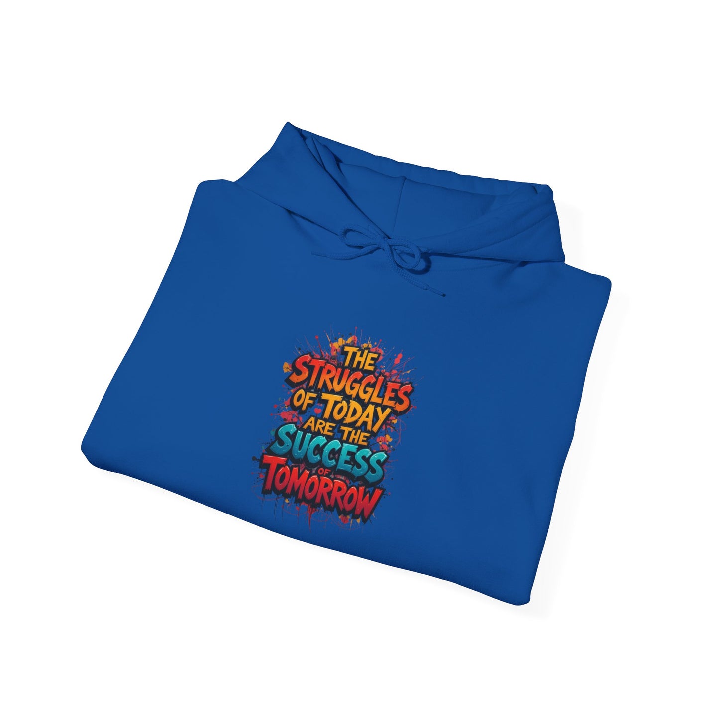 Hoodie — "The Struggles of Today Are the Success of Tomorrow" Motivational Graphic Hoodie