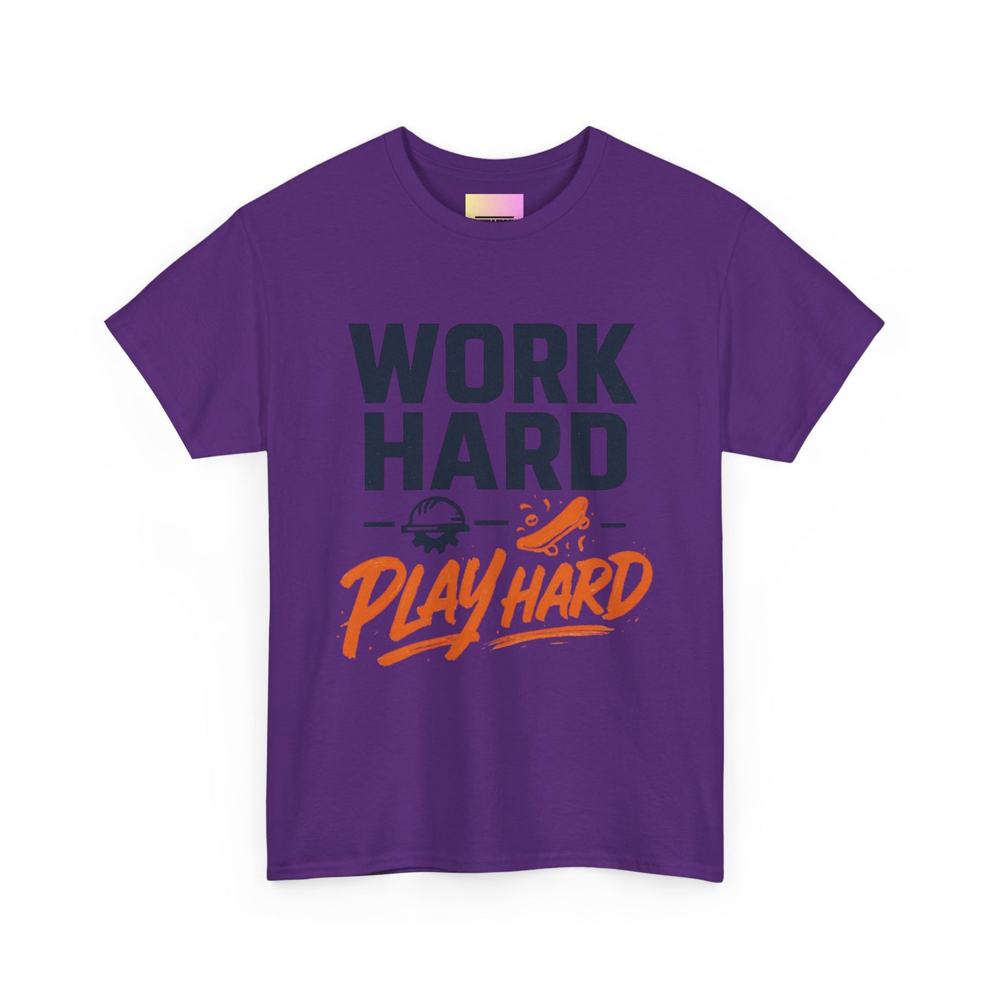 Work Hard Play Hard T-Shirt — Motivational Graphic Tee for Sports & Everyday Wear