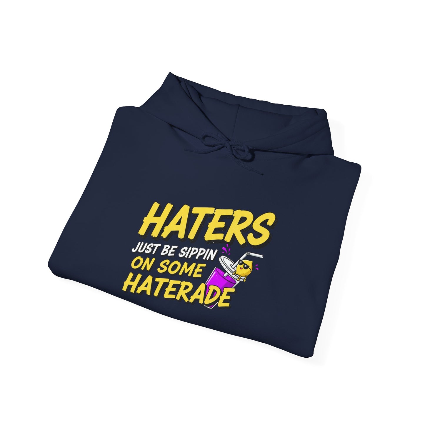 Haters Gonna Hate Skateboard Hoodie — Retro Neon Streetwear Pullover