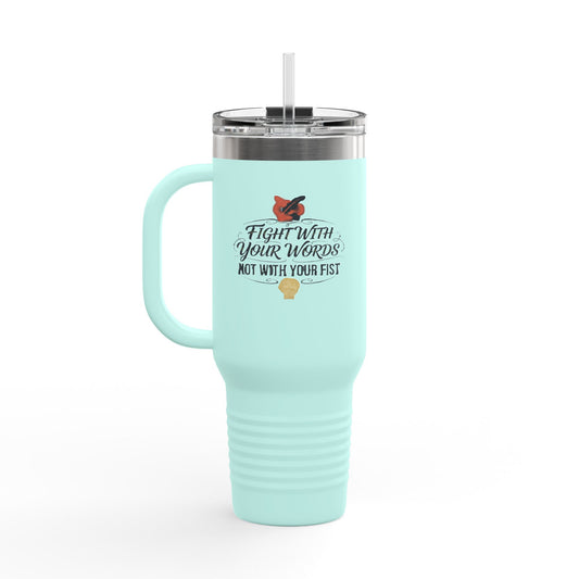 Motivational Merch 40oz Insulated Travel Mug — Large Stainless Steel Tumbler
