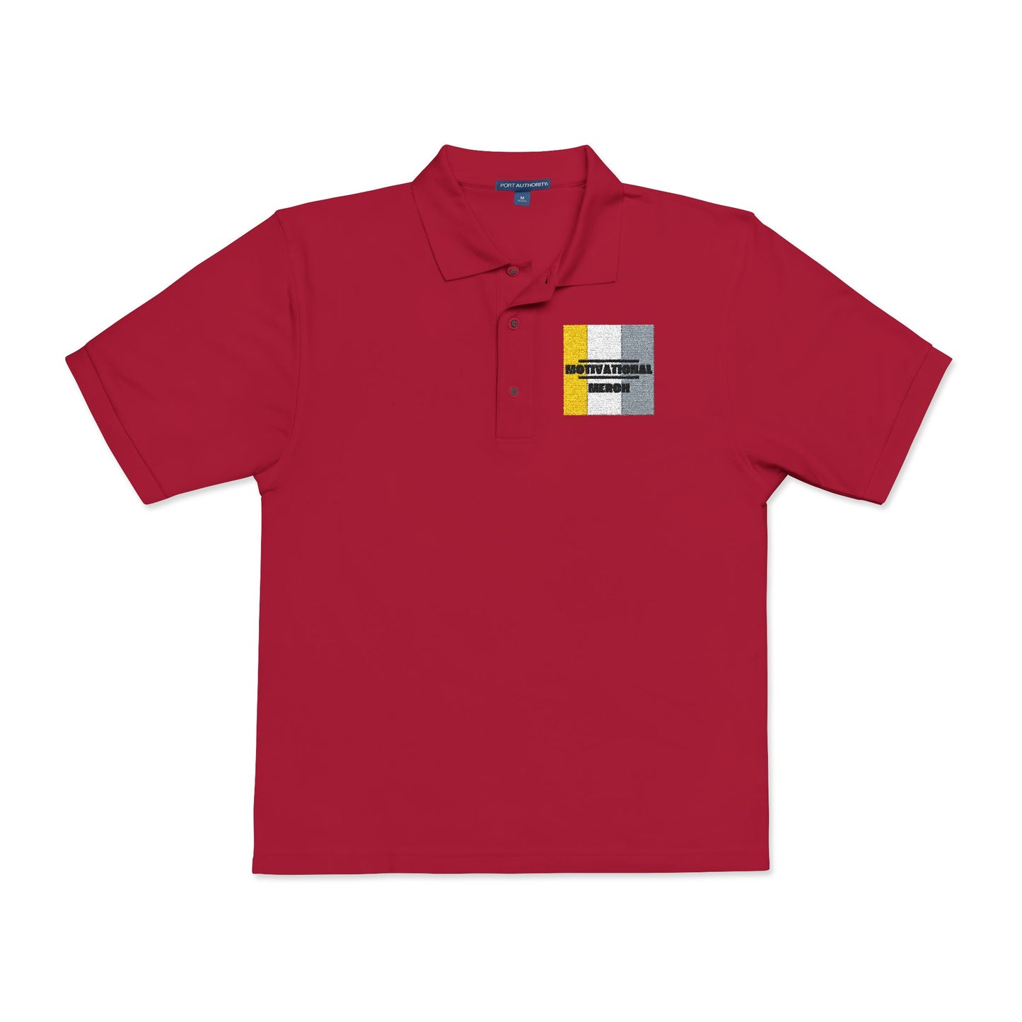 Embroidered Distressed Pride Flag Polo