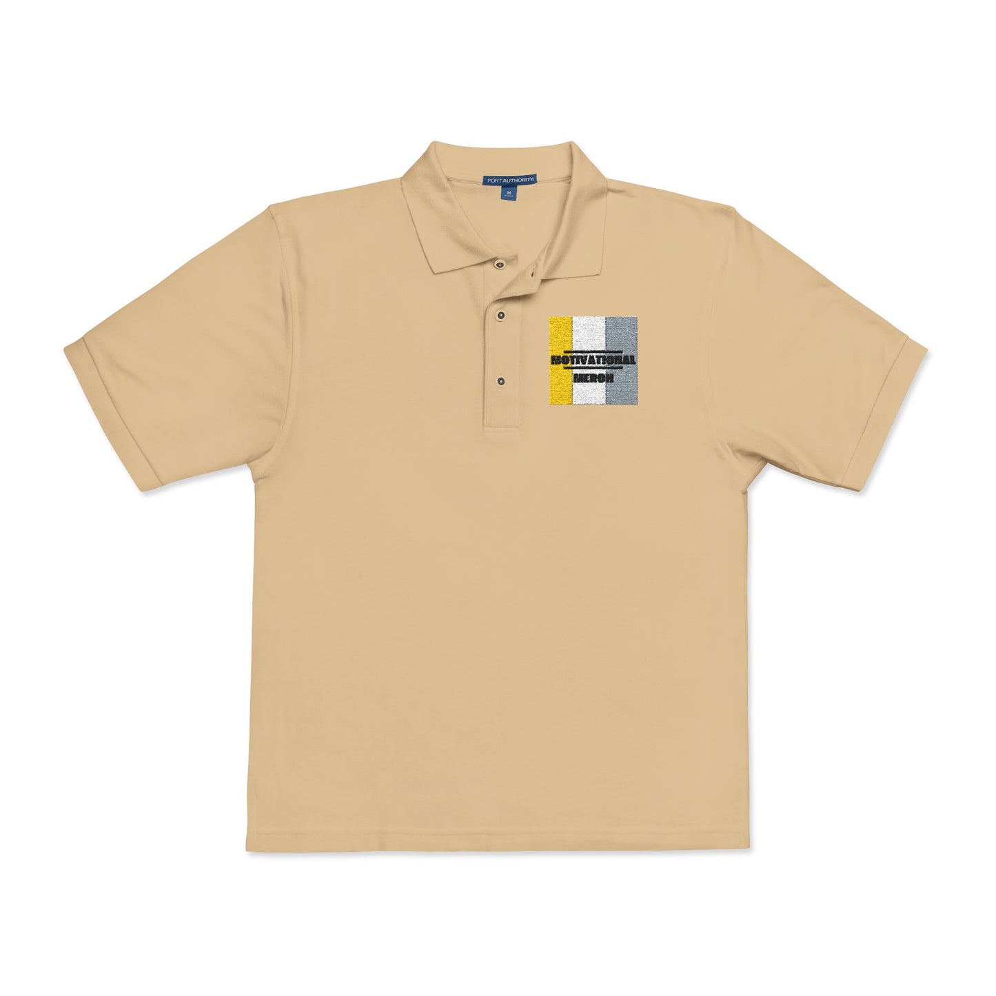 Embroidered Distressed Pride Flag Polo