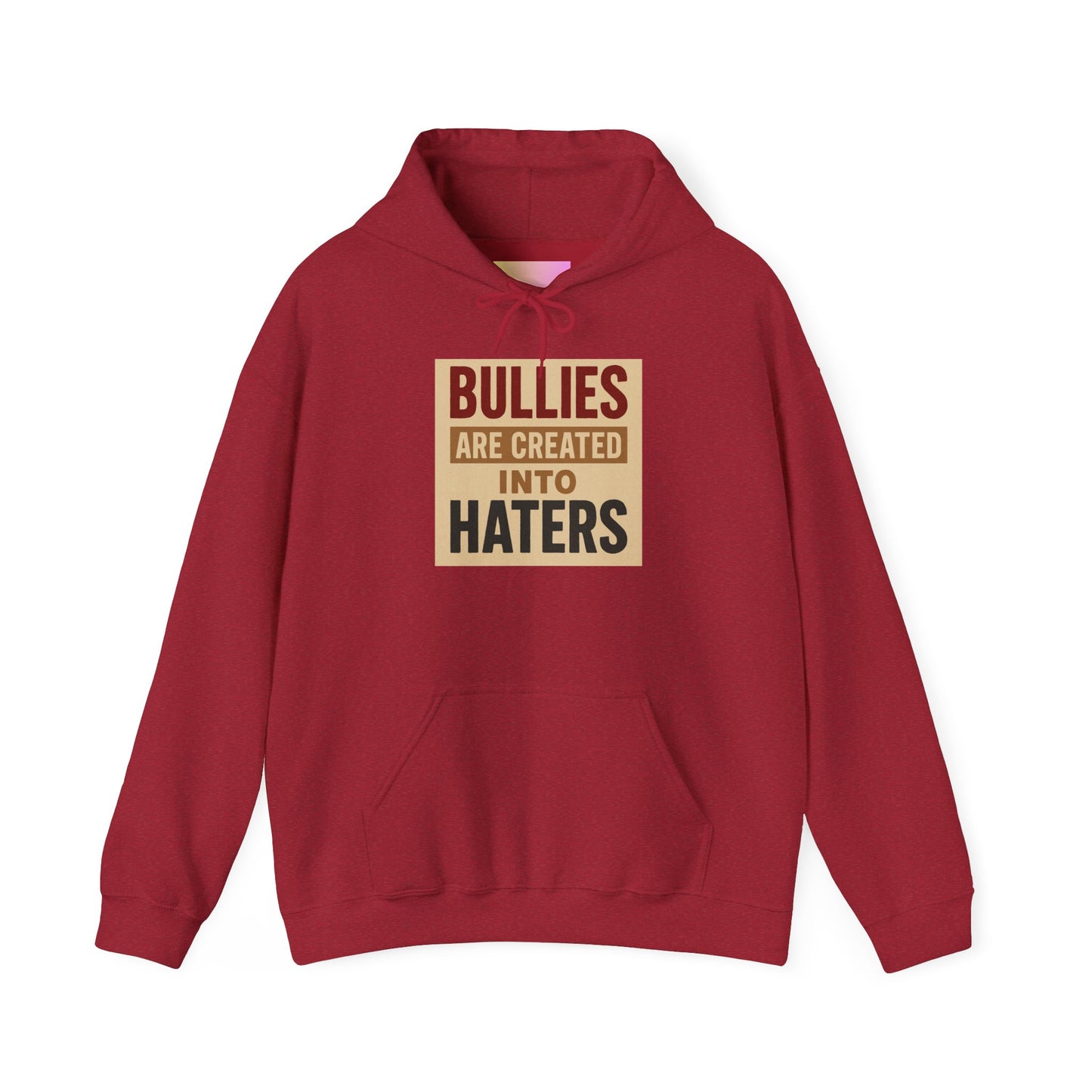 Inspirational Hooded Sweatshirt - "Bullies are Created into Haters" - Unisex, Gift for Teens, Awareness Apparel, Cozy Streetwear, [...]