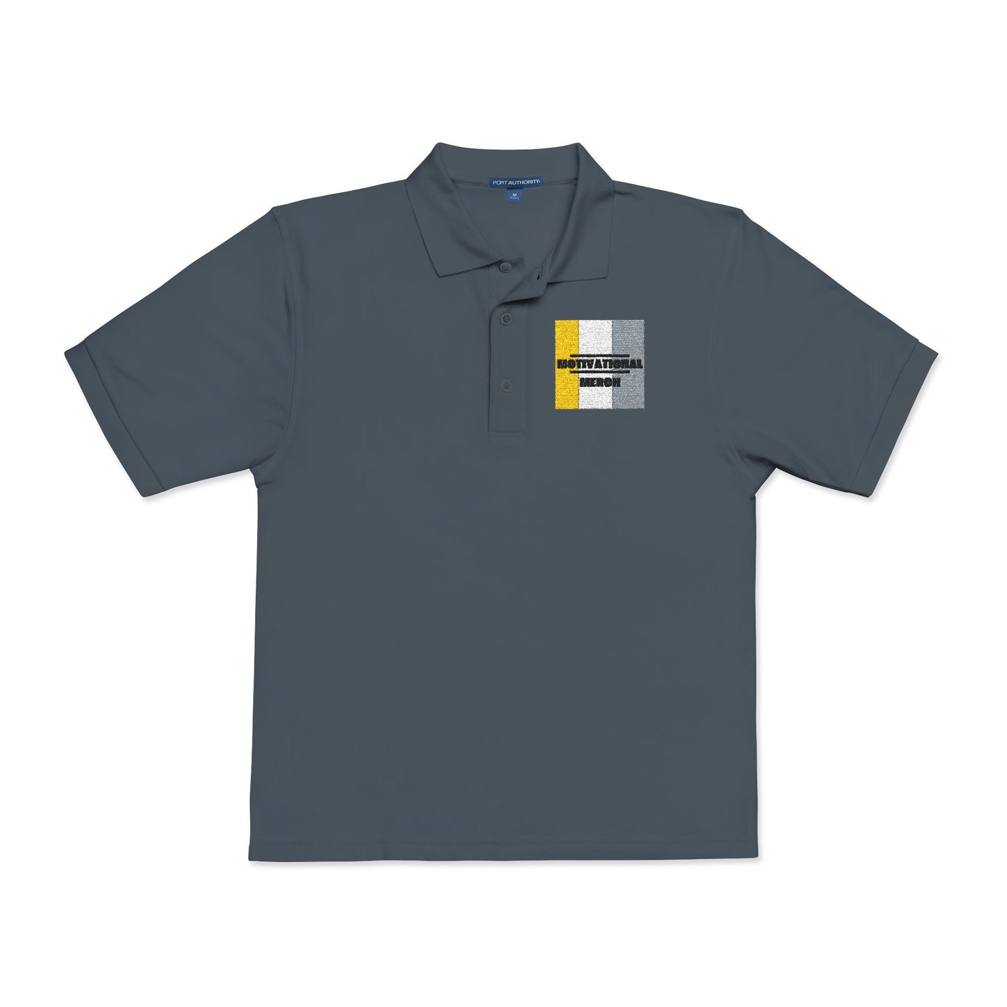 Embroidered Distressed Pride Flag Polo