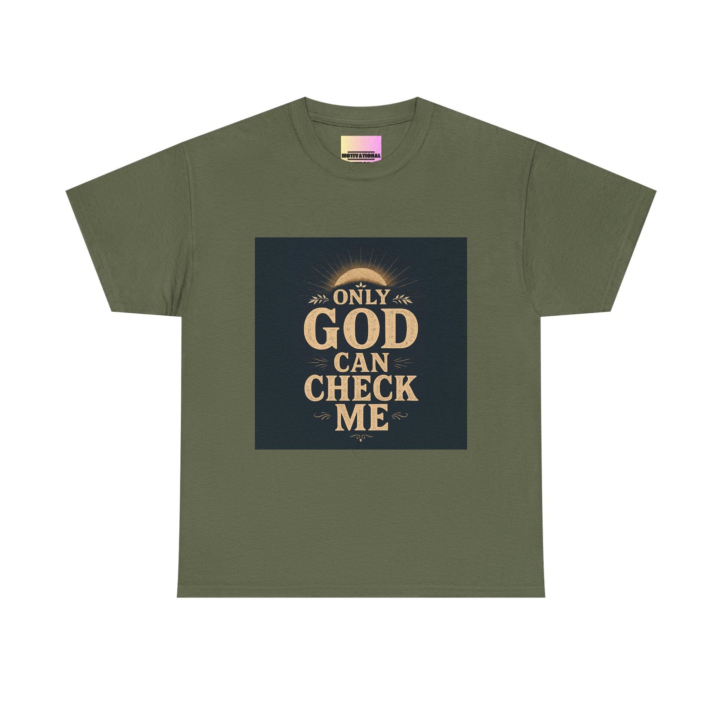 Only God Can Check Me Unisex Heavy Cotton Tee