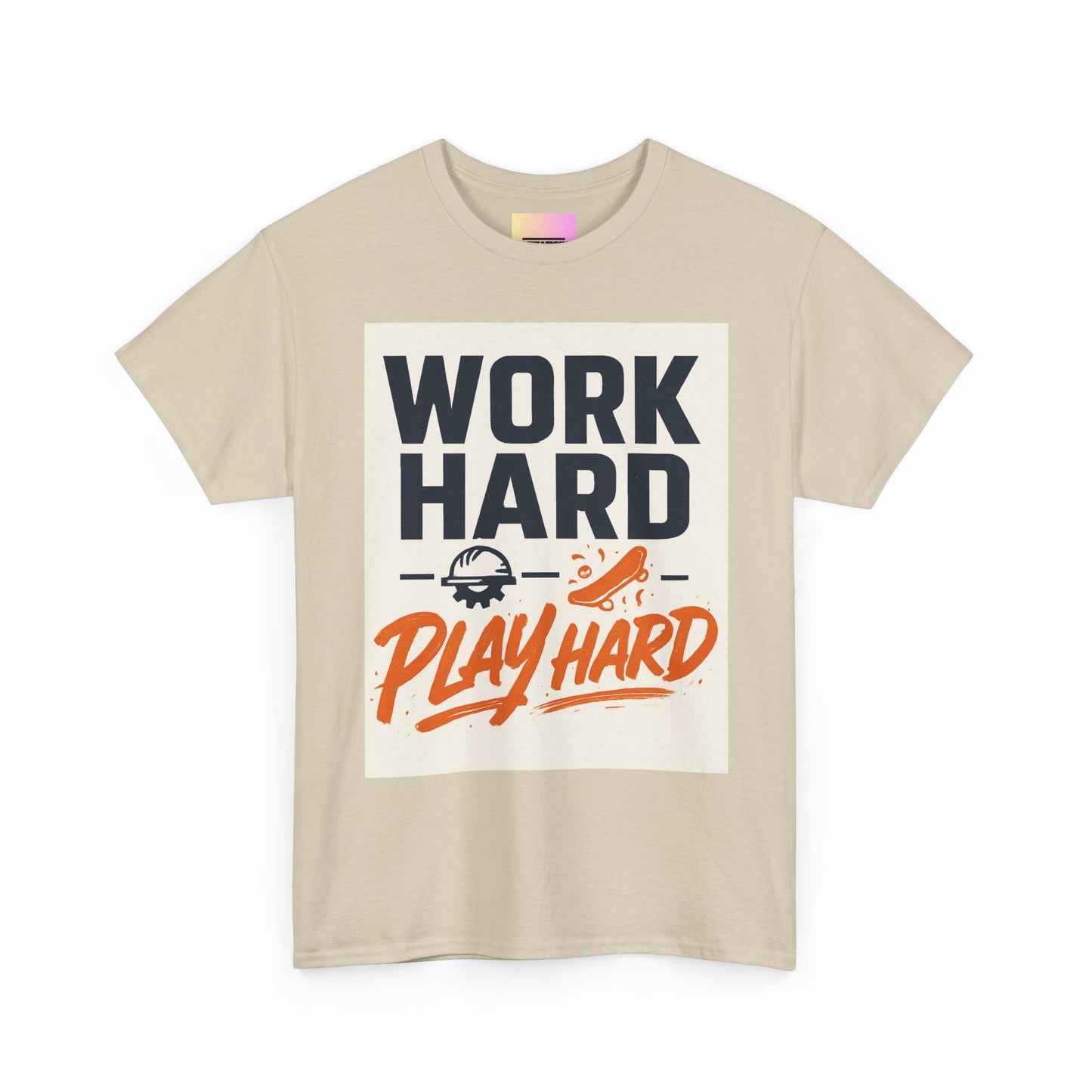 Work Hard Play Hard T-Shirt — Motivational Graphic Tee for Sports & Everyday Wear