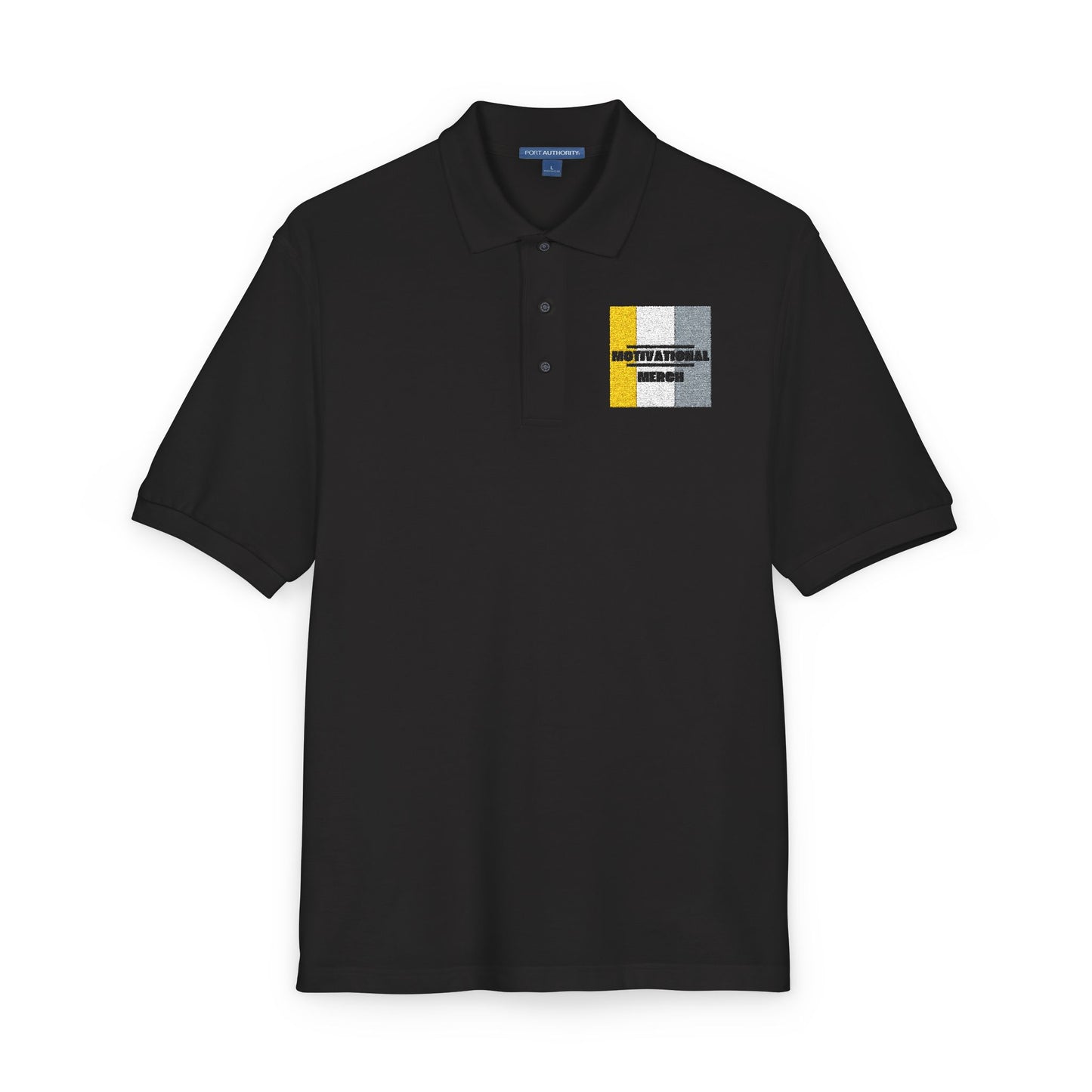 Embroidered Distressed Pride Flag Polo