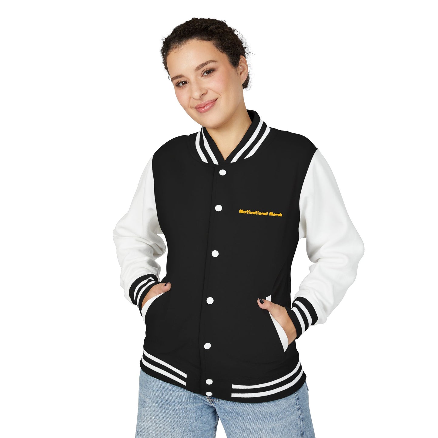 Letterman Jacket — 'Good Person Gets Revenge? Karma' Retro Graphic Varsity Coat