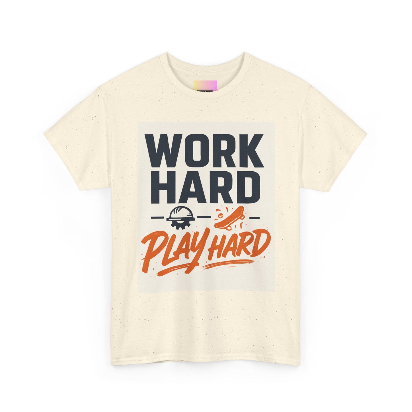 Work Hard Play Hard T-Shirt — Motivational Graphic Tee for Sports & Everyday Wear