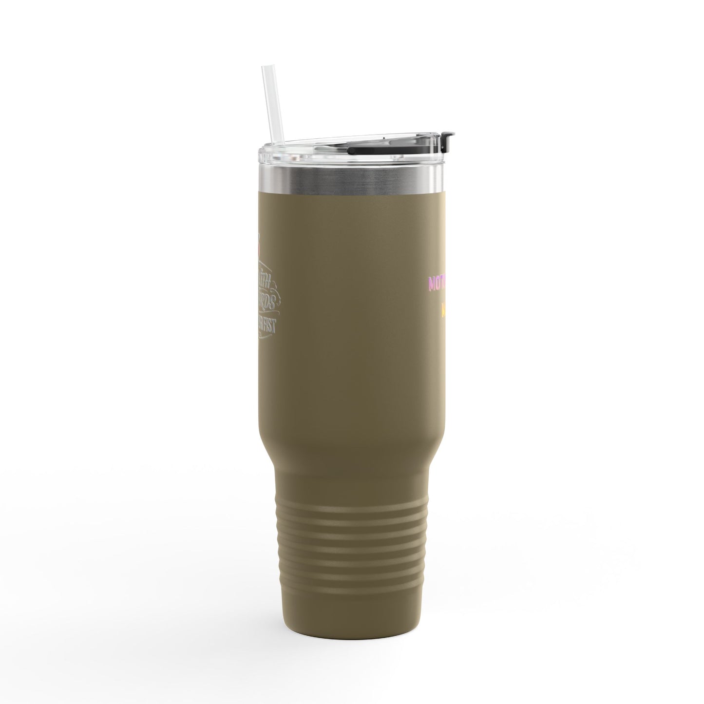 Motivational Merch 40oz Insulated Travel Mug — Large Stainless Steel Tumbler