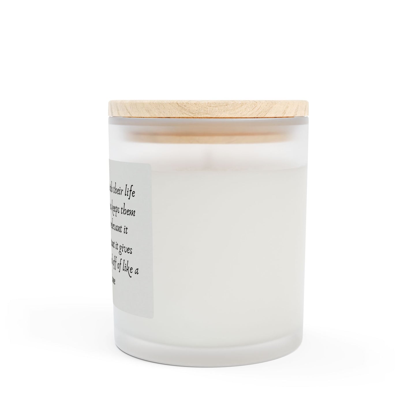 Frosted Glass Candle, 11oz