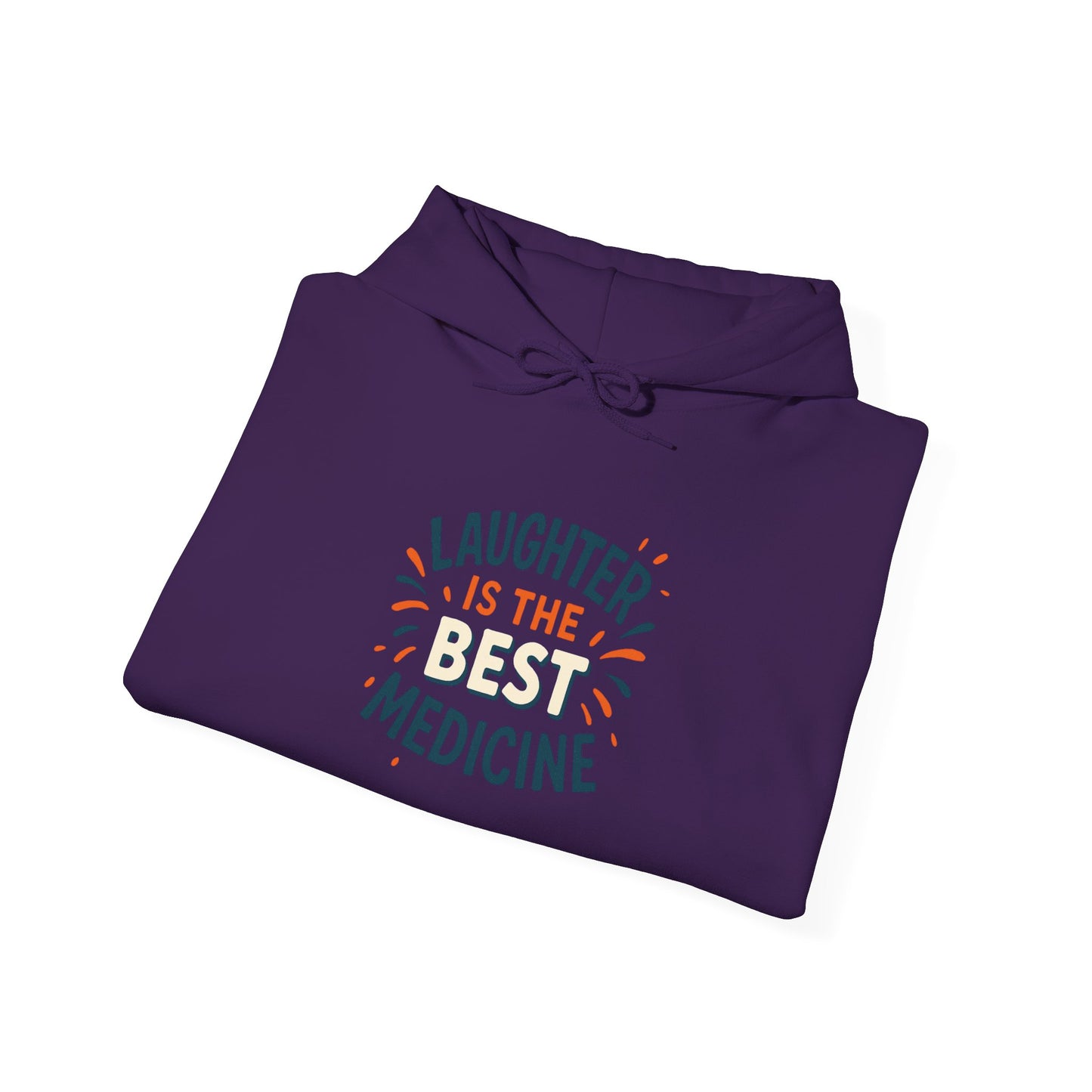 Laughter is the Best Medicine Hoodie, Unisex Sweatshirt, Funny Gift, Cozy Apparel, Inspirational Hoodie, Comfort Wear