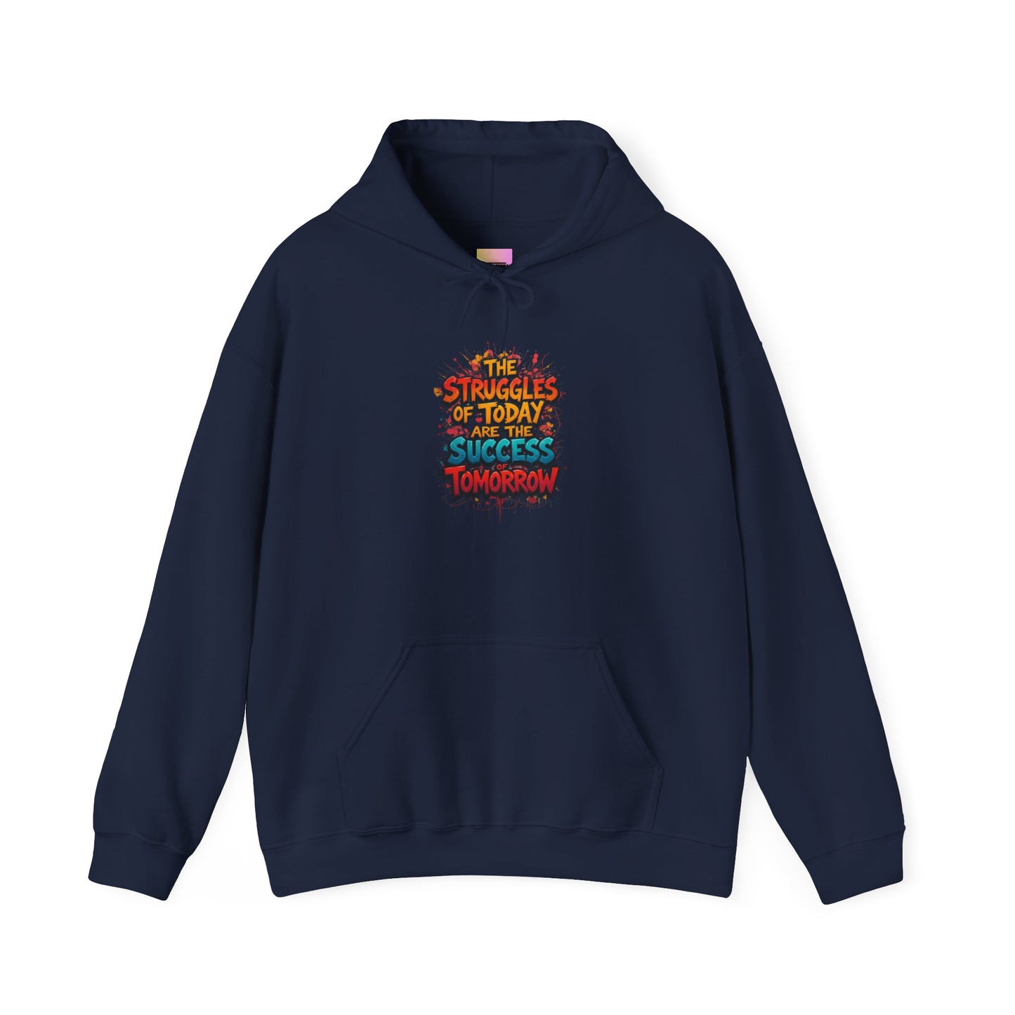 Hoodie — "The Struggles of Today Are the Success of Tomorrow" Motivational Graphic Hoodie