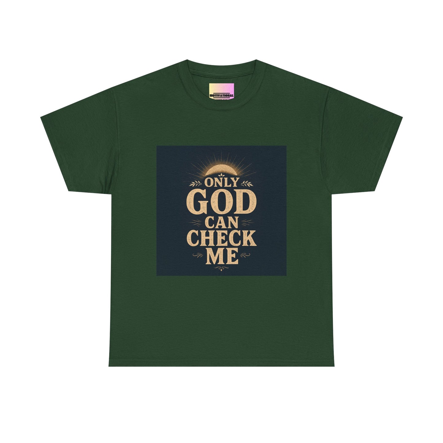 Only God Can Check Me Unisex Heavy Cotton Tee