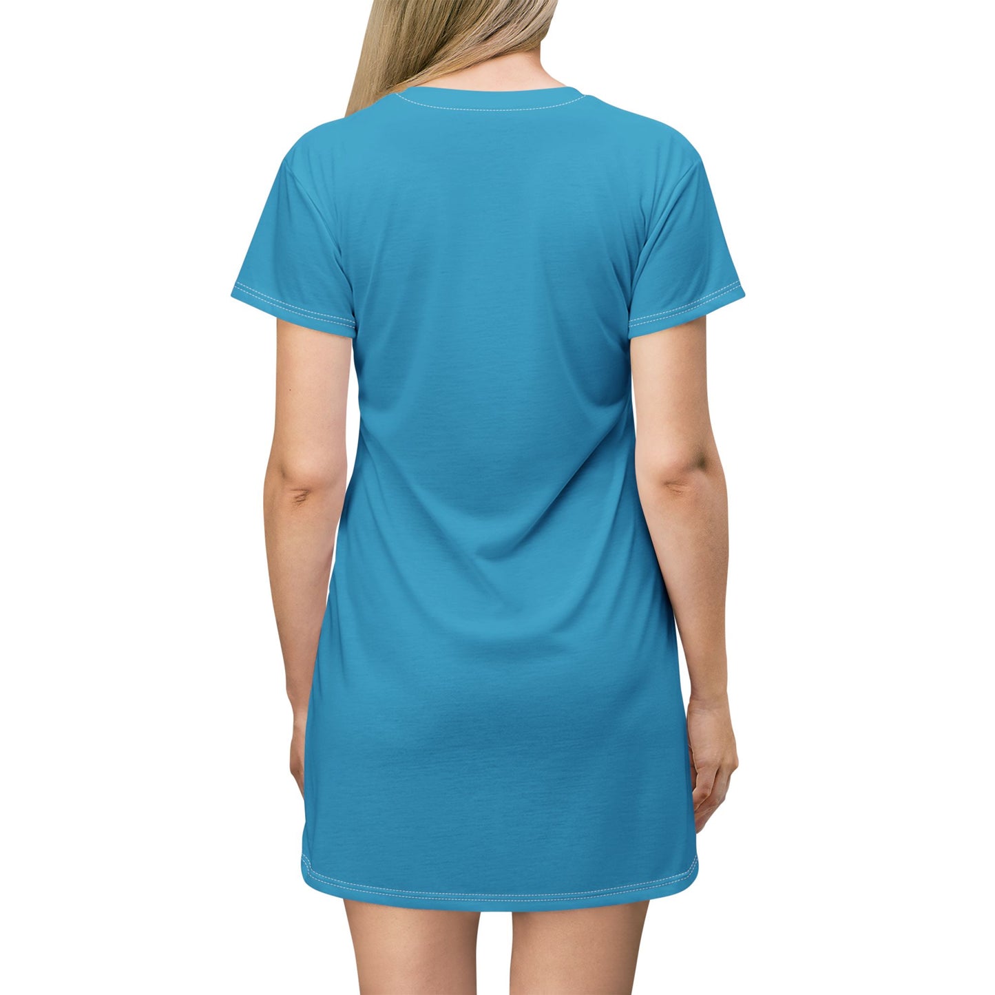 Inspirational Affirmation T-Shirt Dress — "I Embrace the Great Within Me"