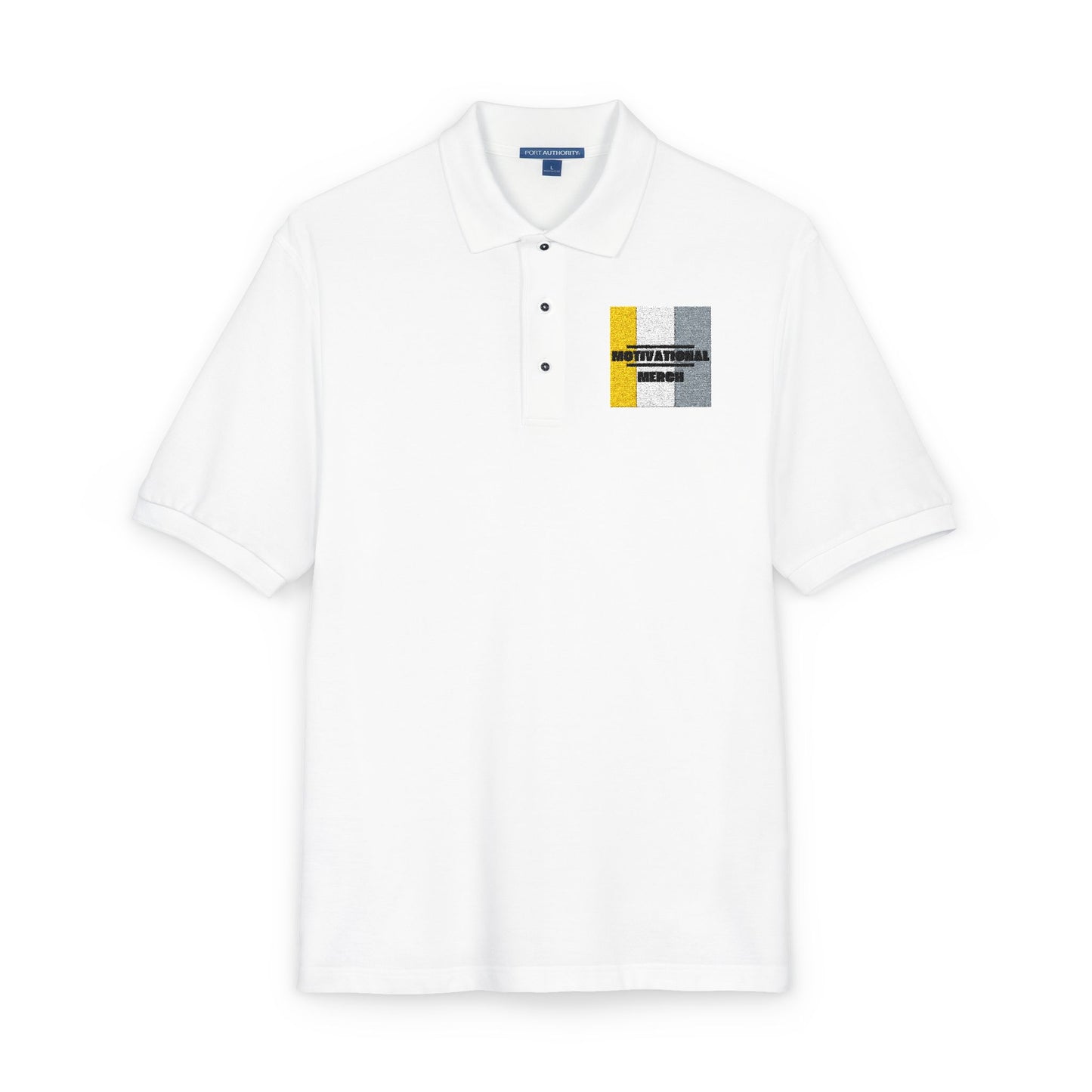 Embroidered Distressed Pride Flag Polo