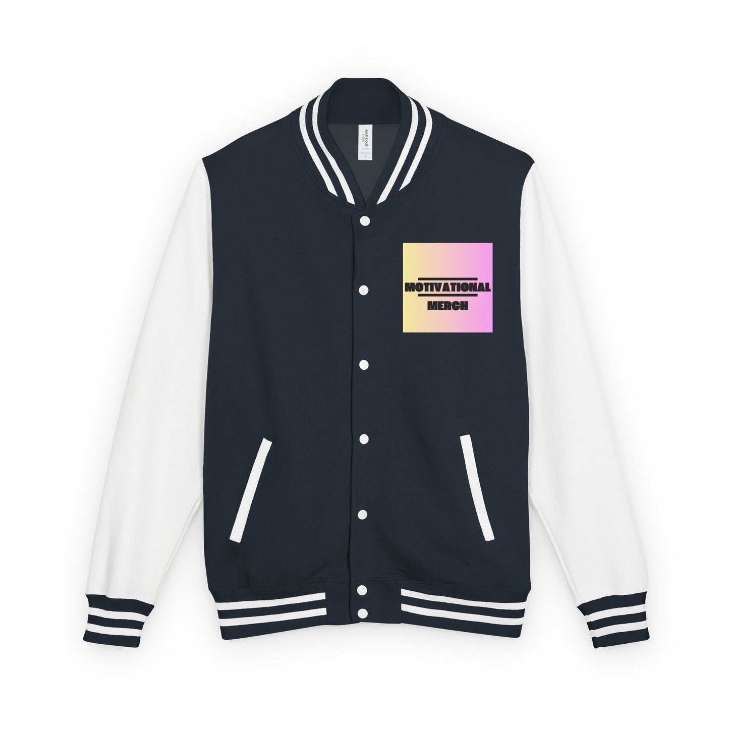 Letterman Jacket — Retro "HATERS" Graphic Varsity Jacket