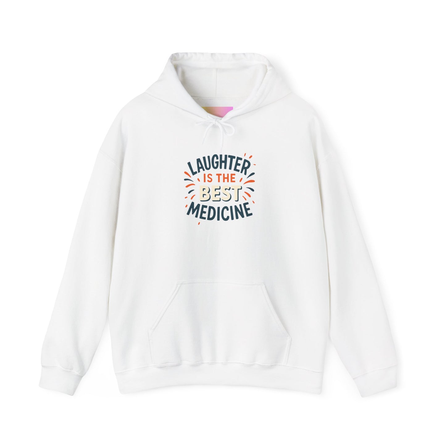 Laughter is the Best Medicine Hoodie, Unisex Sweatshirt, Funny Gift, Cozy Apparel, Inspirational Hoodie, Comfort Wear