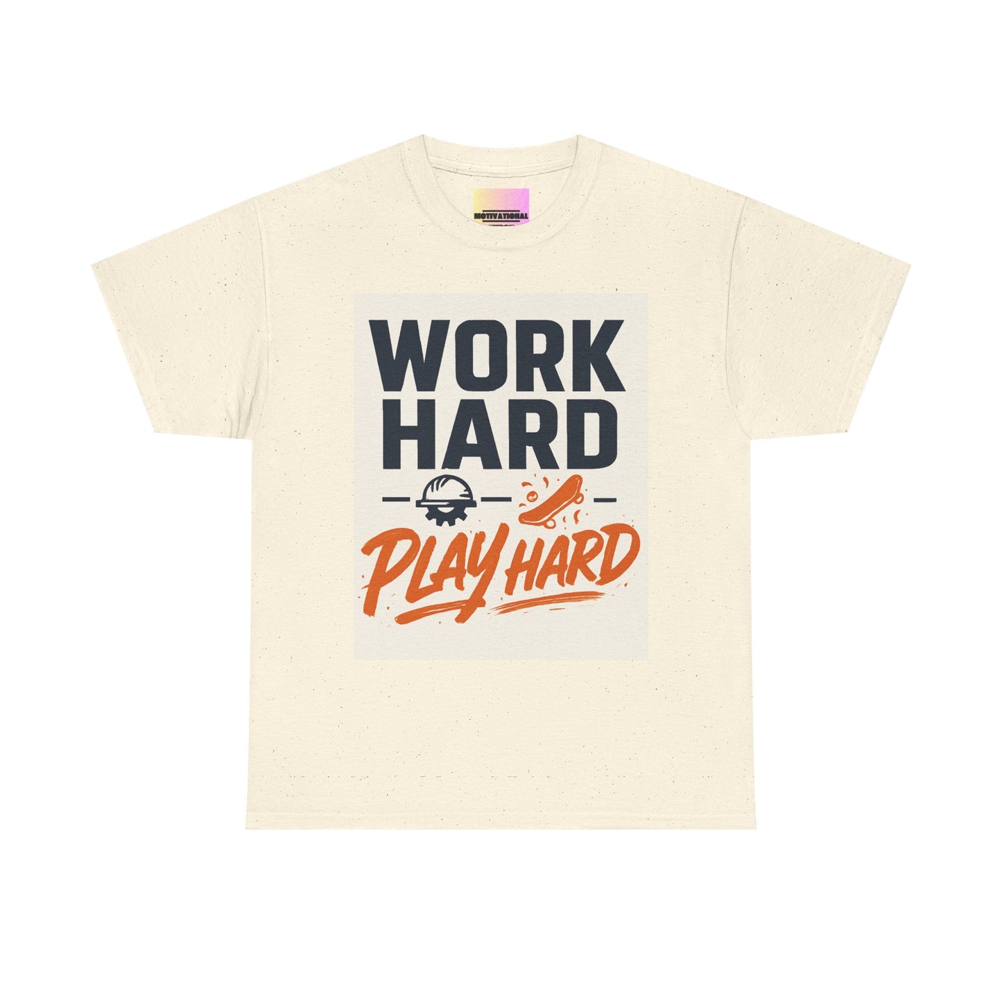 Work Hard Play Hard T-Shirt — Motivational Graphic Tee for Sports & Everyday Wear