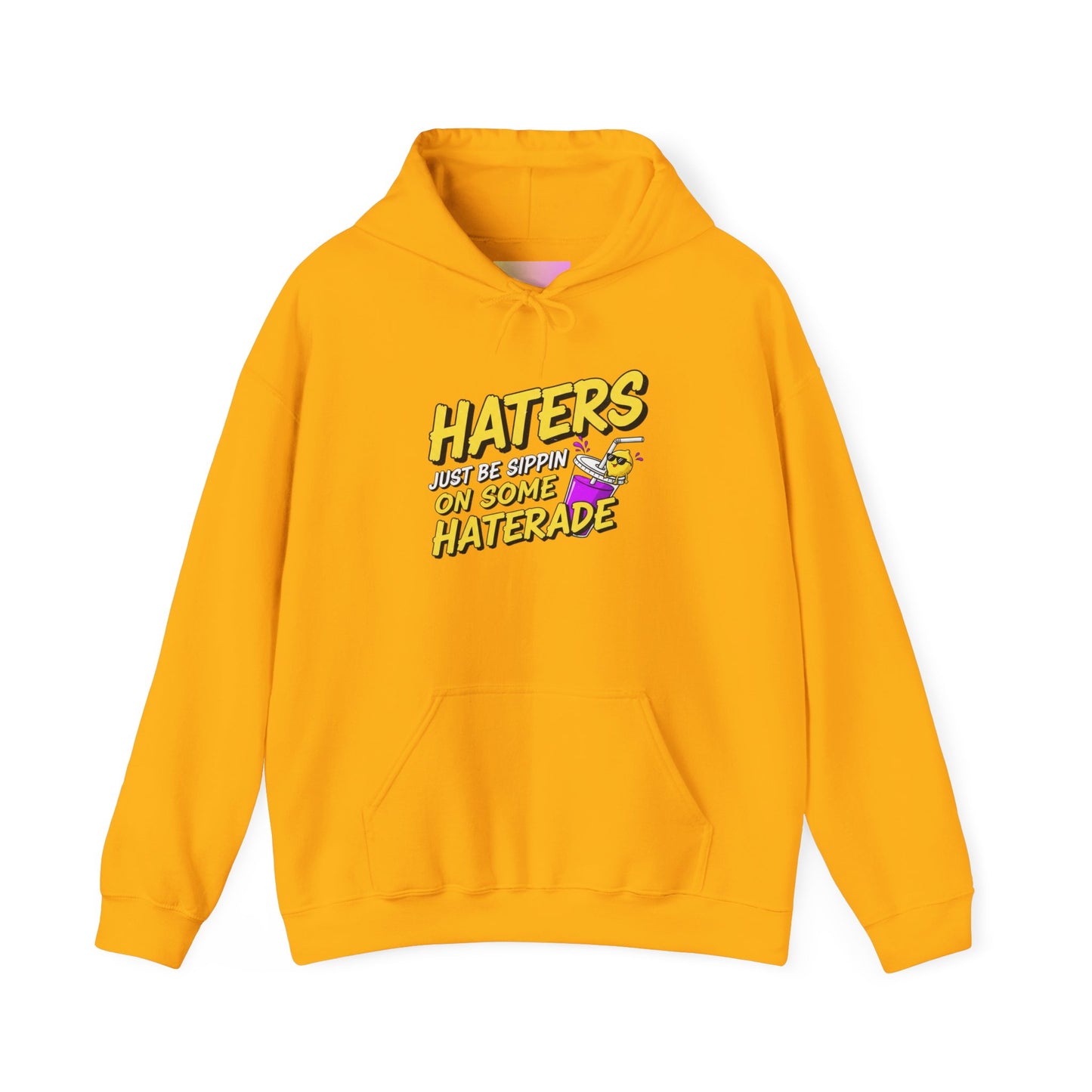 Haters Gonna Hate Skateboard Hoodie — Retro Neon Streetwear Pullover