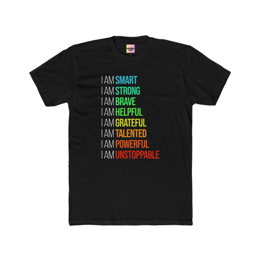 I Am Unstoppable Affirmation Tee — Positive Self-Love Graphic T-Shirt