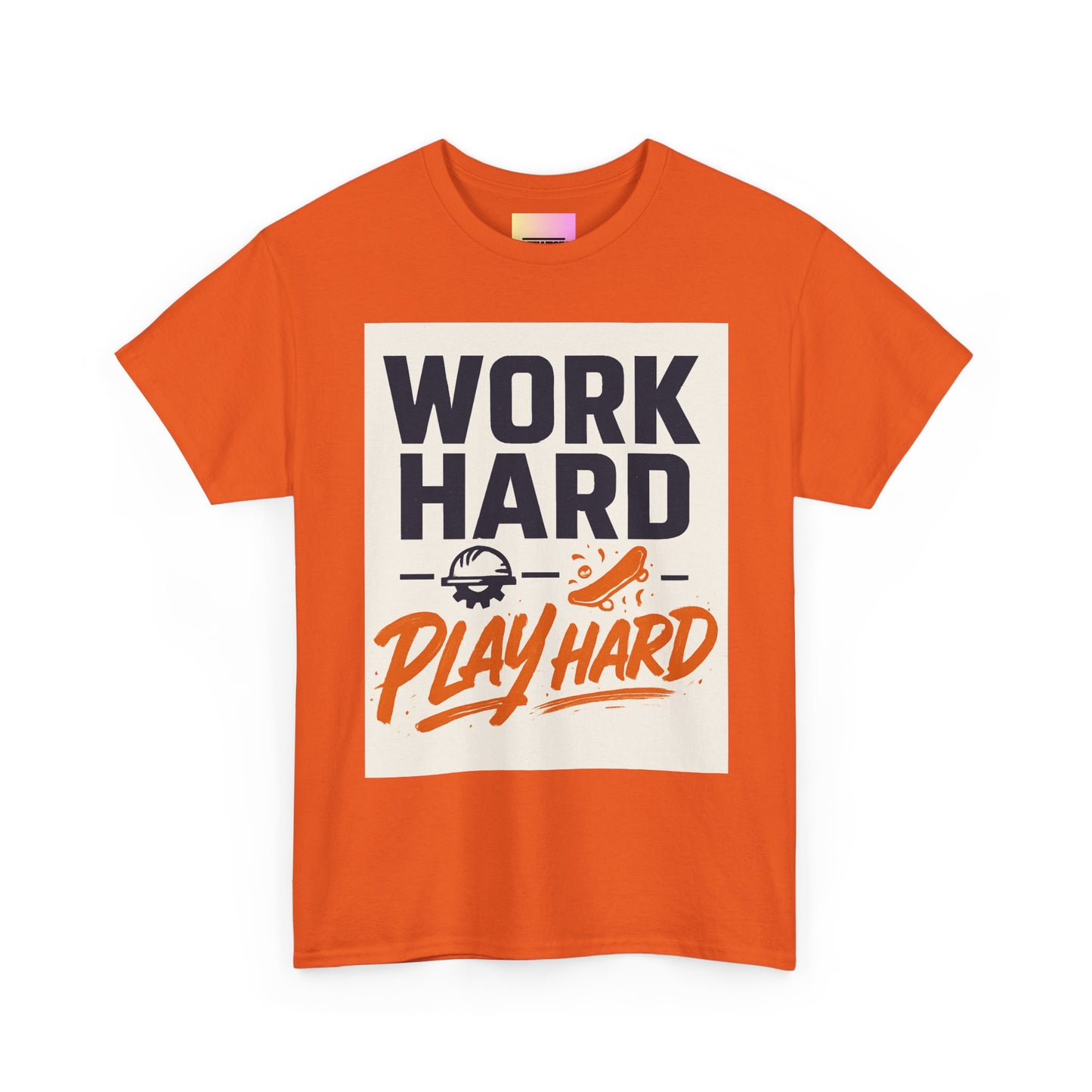 Work Hard Play Hard T-Shirt — Motivational Graphic Tee for Sports & Everyday Wear