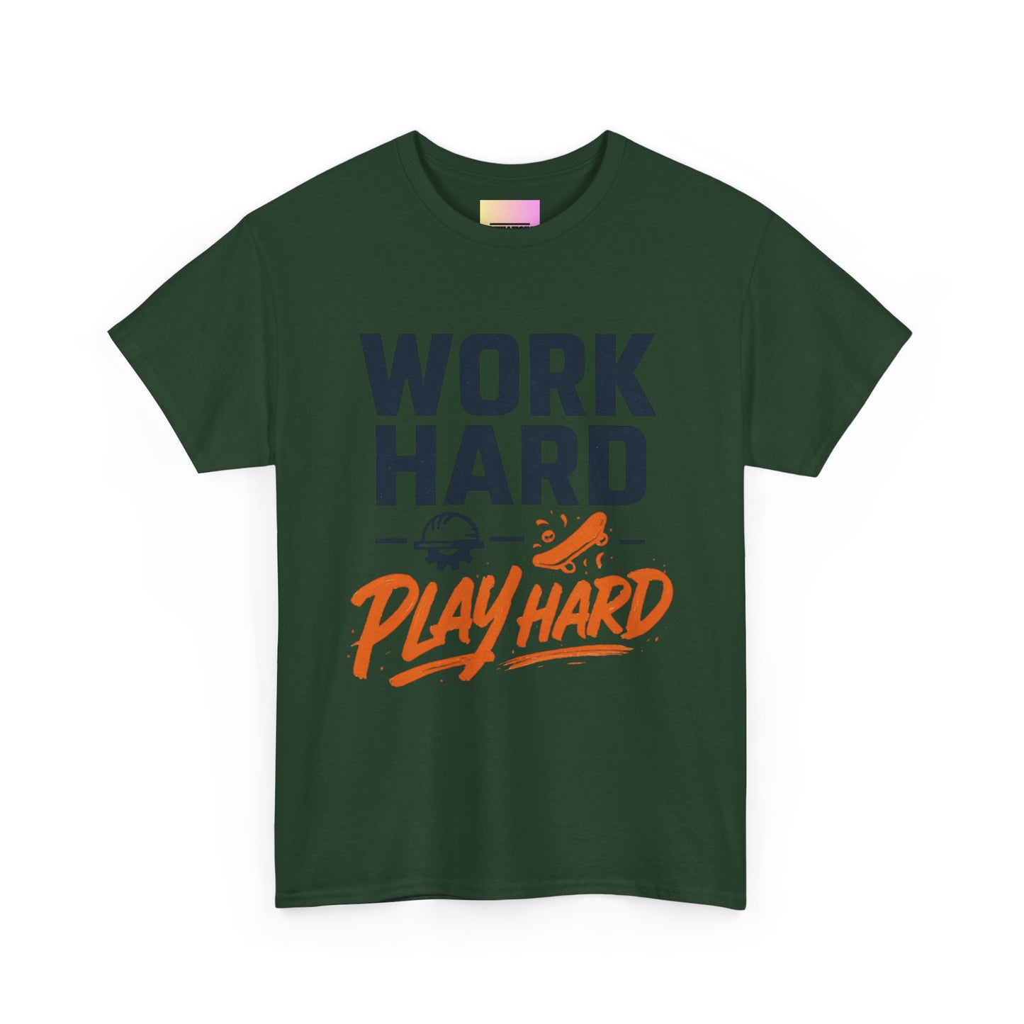 Work Hard Play Hard T-Shirt — Motivational Graphic Tee for Sports & Everyday Wear