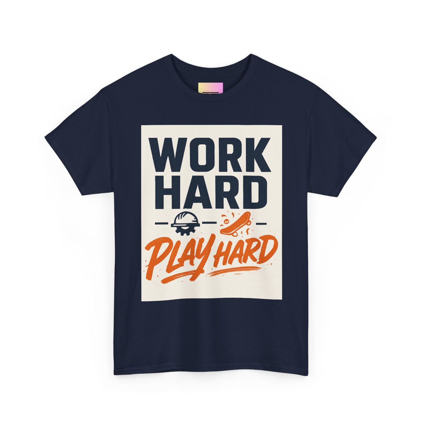 Work Hard Play Hard T-Shirt — Motivational Graphic Tee for Sports & Everyday Wear