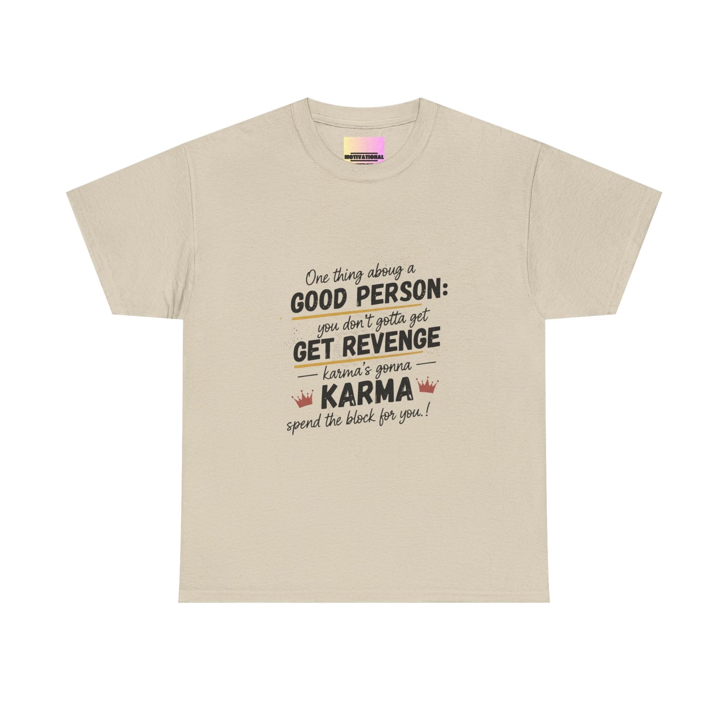 T-Shirt — "You Don’t Gotta Get Revenge" Skyline Quote Tee