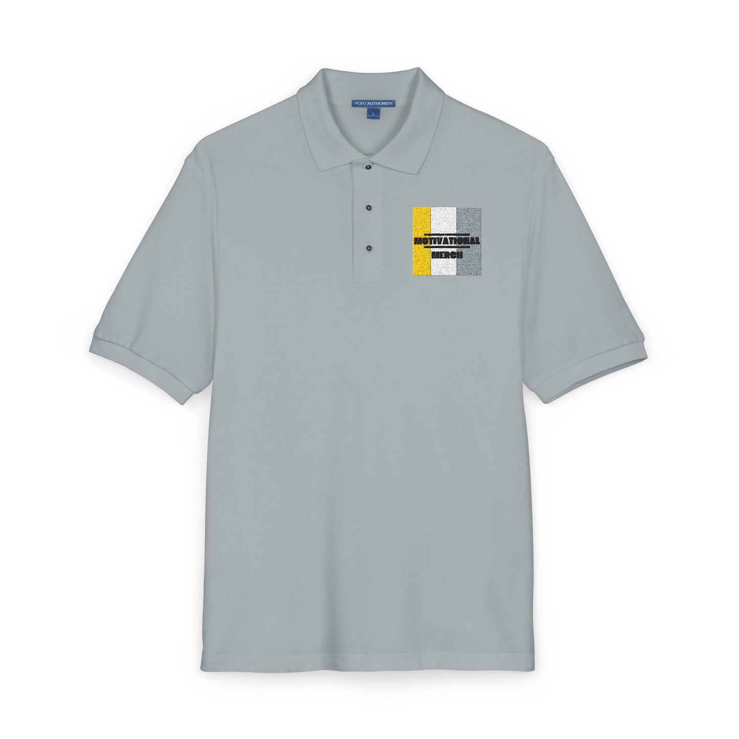 Embroidered Distressed Pride Flag Polo