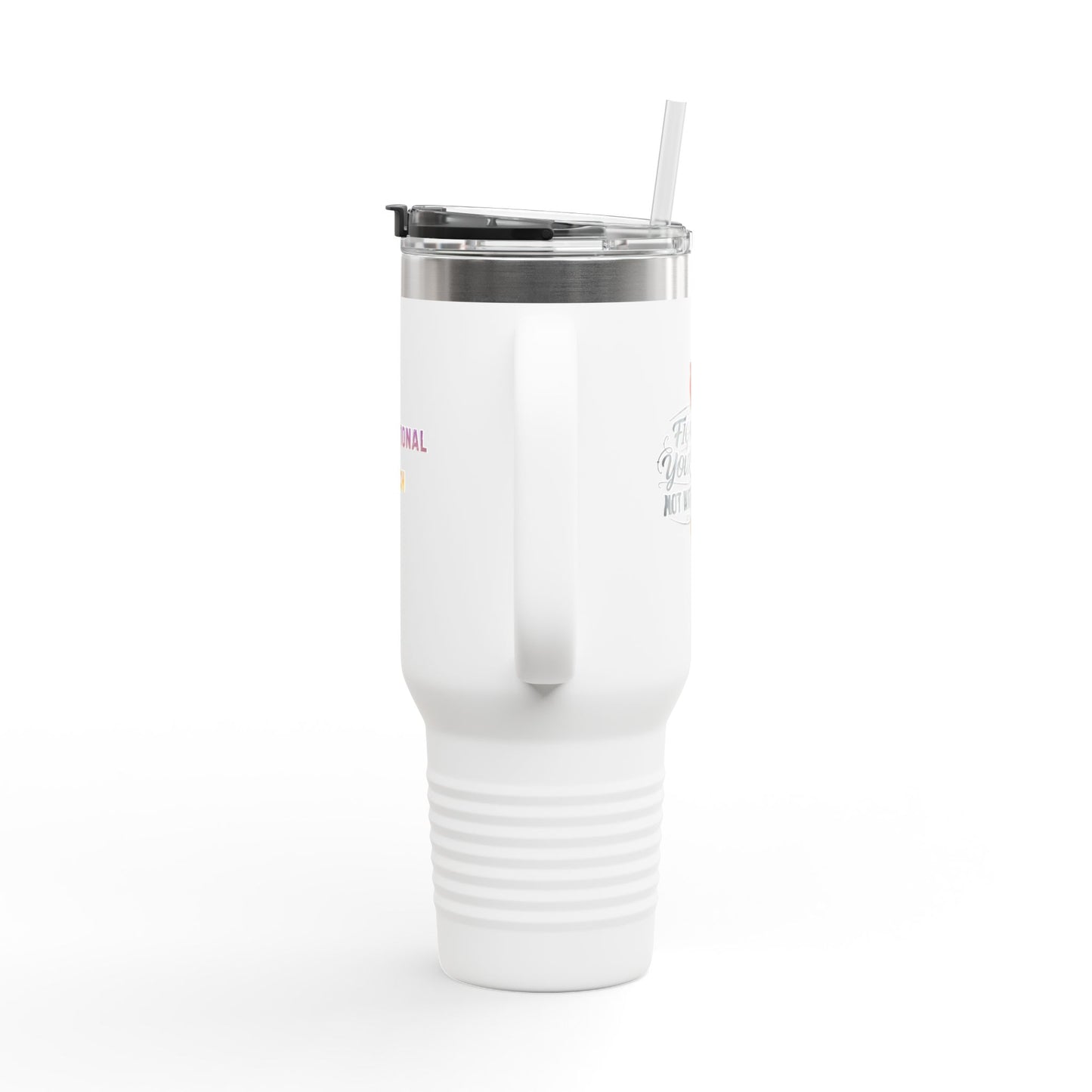 Motivational Merch 40oz Insulated Travel Mug — Large Stainless Steel Tumbler