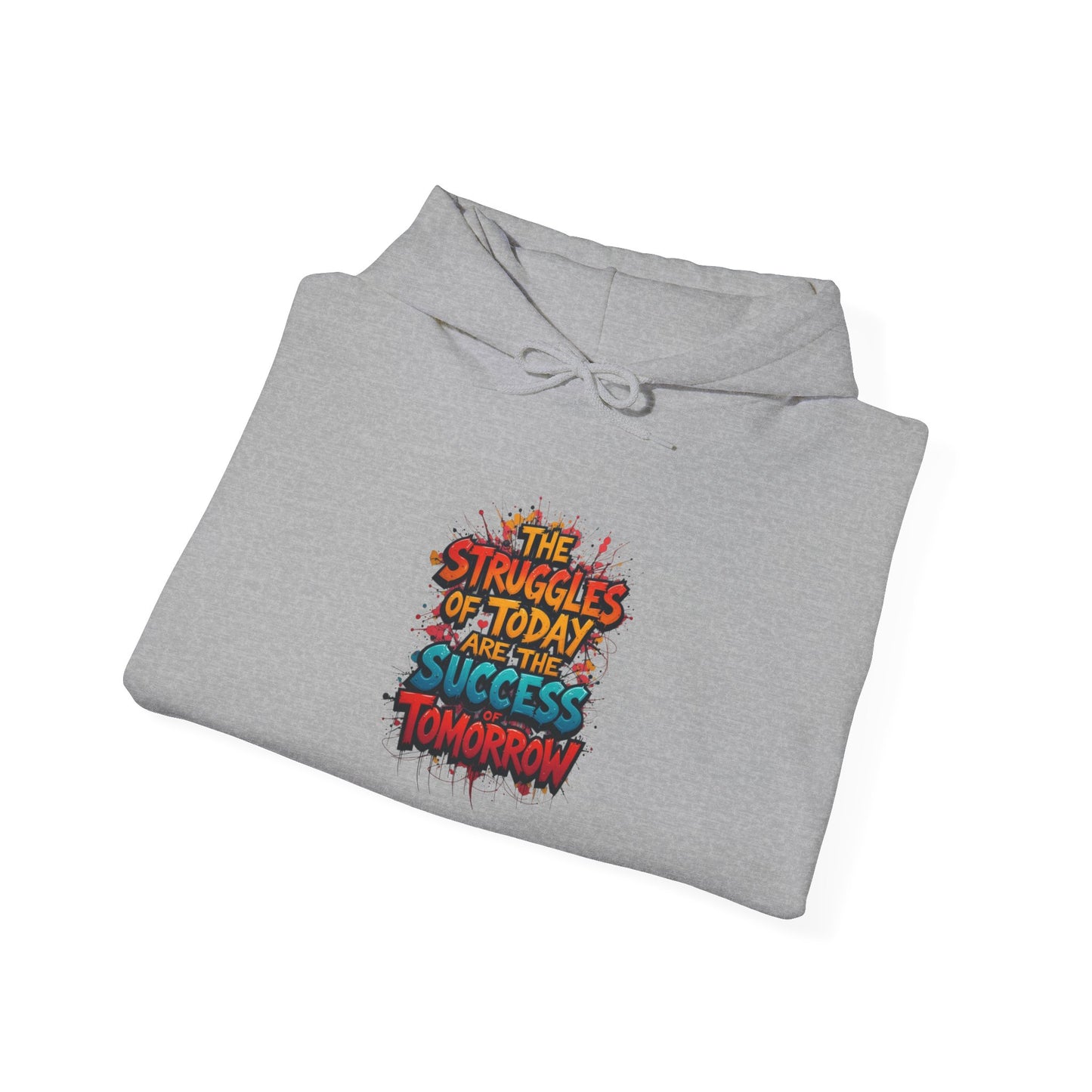 Hoodie — "The Struggles of Today Are the Success of Tomorrow" Motivational Graphic Hoodie