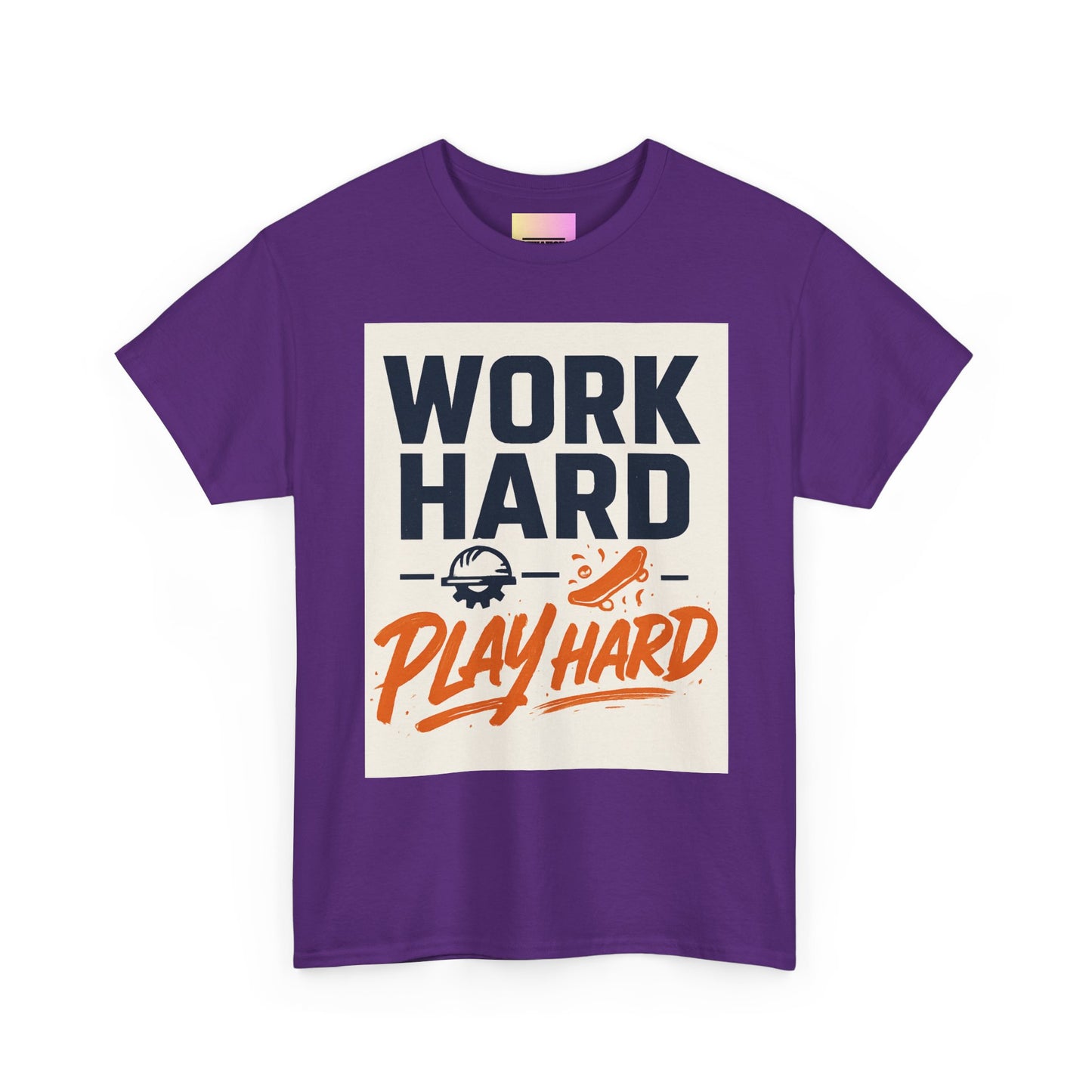 Work Hard Play Hard T-Shirt — Motivational Graphic Tee for Sports & Everyday Wear