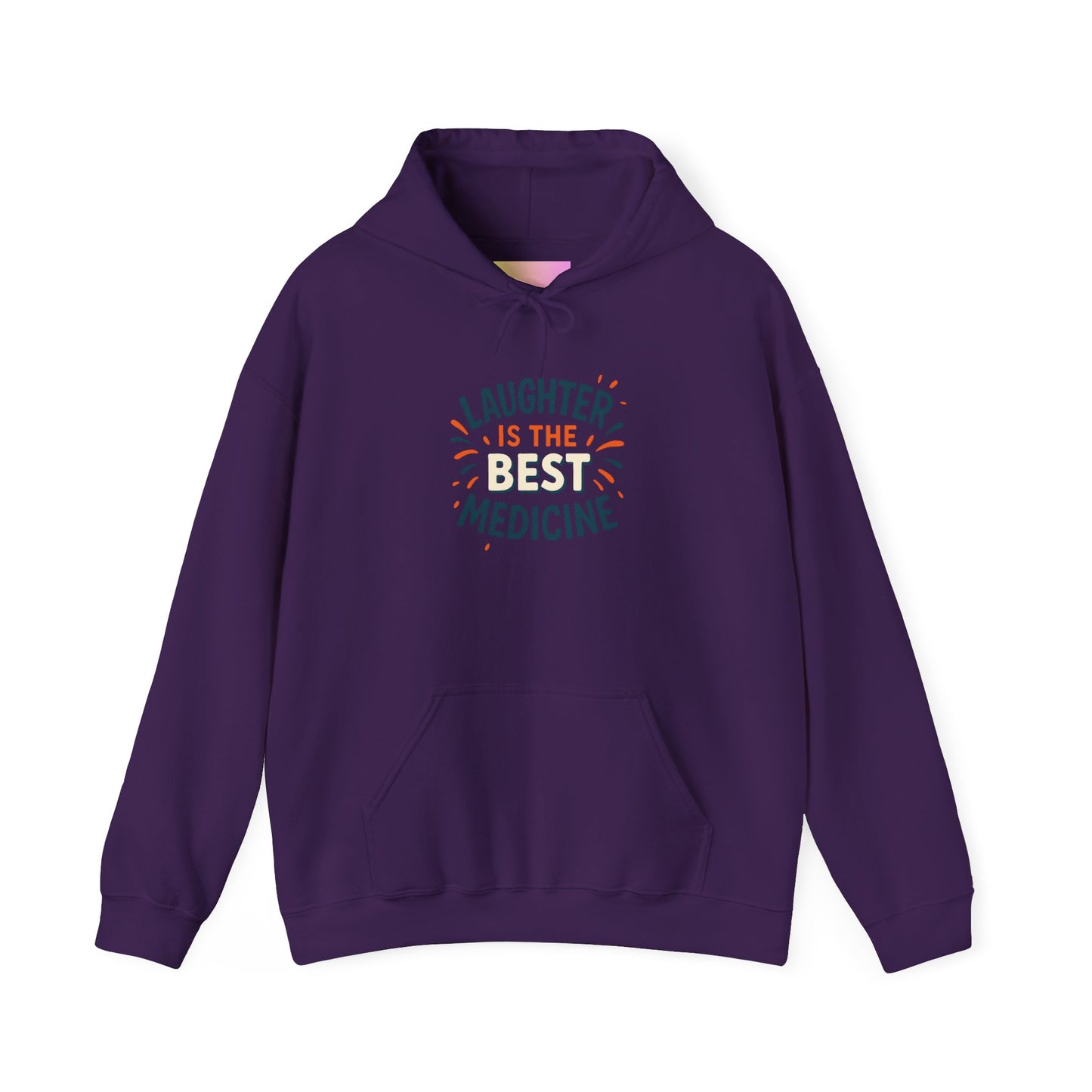 Laughter is the Best Medicine Hoodie, Unisex Sweatshirt, Funny Gift, Cozy Apparel, Inspirational Hoodie, Comfort Wear
