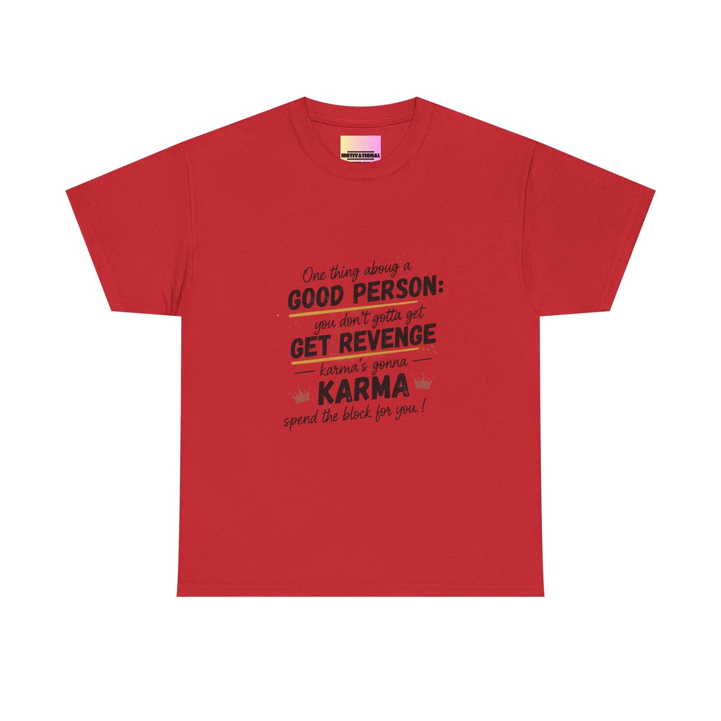 T-Shirt — "You Don’t Gotta Get Revenge" Skyline Quote Tee