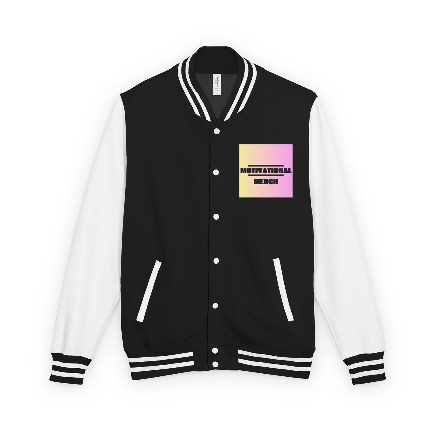 Letterman Jacket — Retro "HATERS" Graphic Varsity Jacket