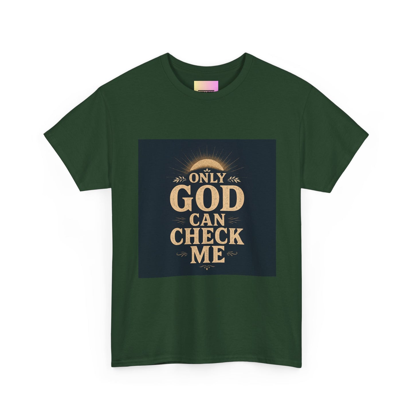 Only God Can Check Me Unisex Heavy Cotton Tee