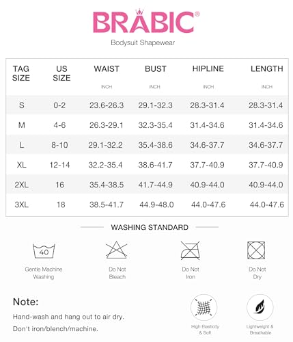 BRABIC Lace Bodysuit for Women Tummy Control Shapewear Sleeveless Tops V-Neck Backless Camisole Jumpsuit Shaper