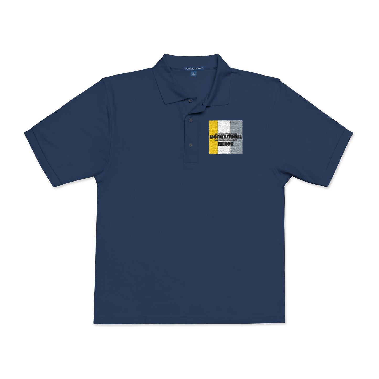 Embroidered Distressed Pride Flag Polo